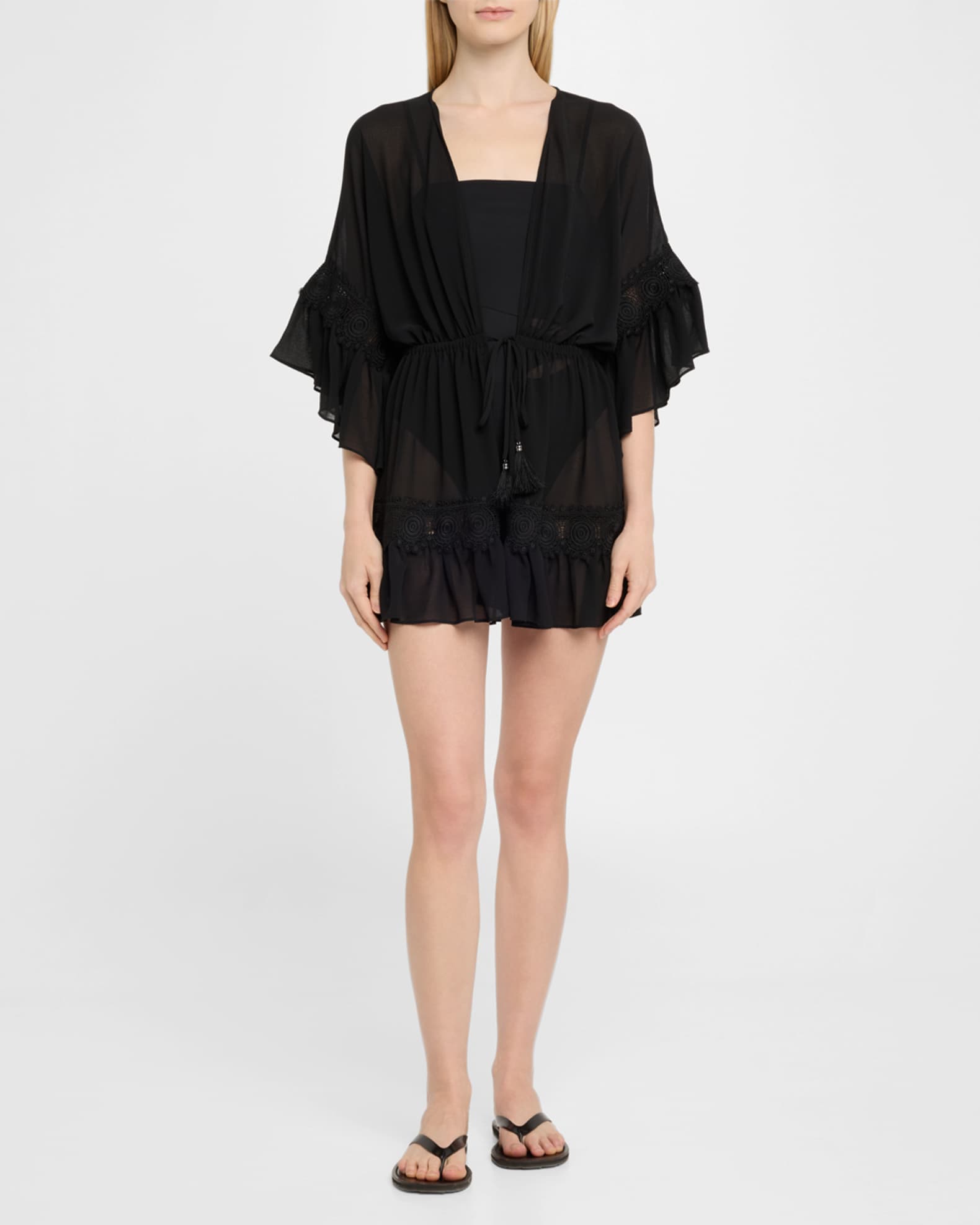 Amalia Grommet-Trim Sun Dress Coverup  1