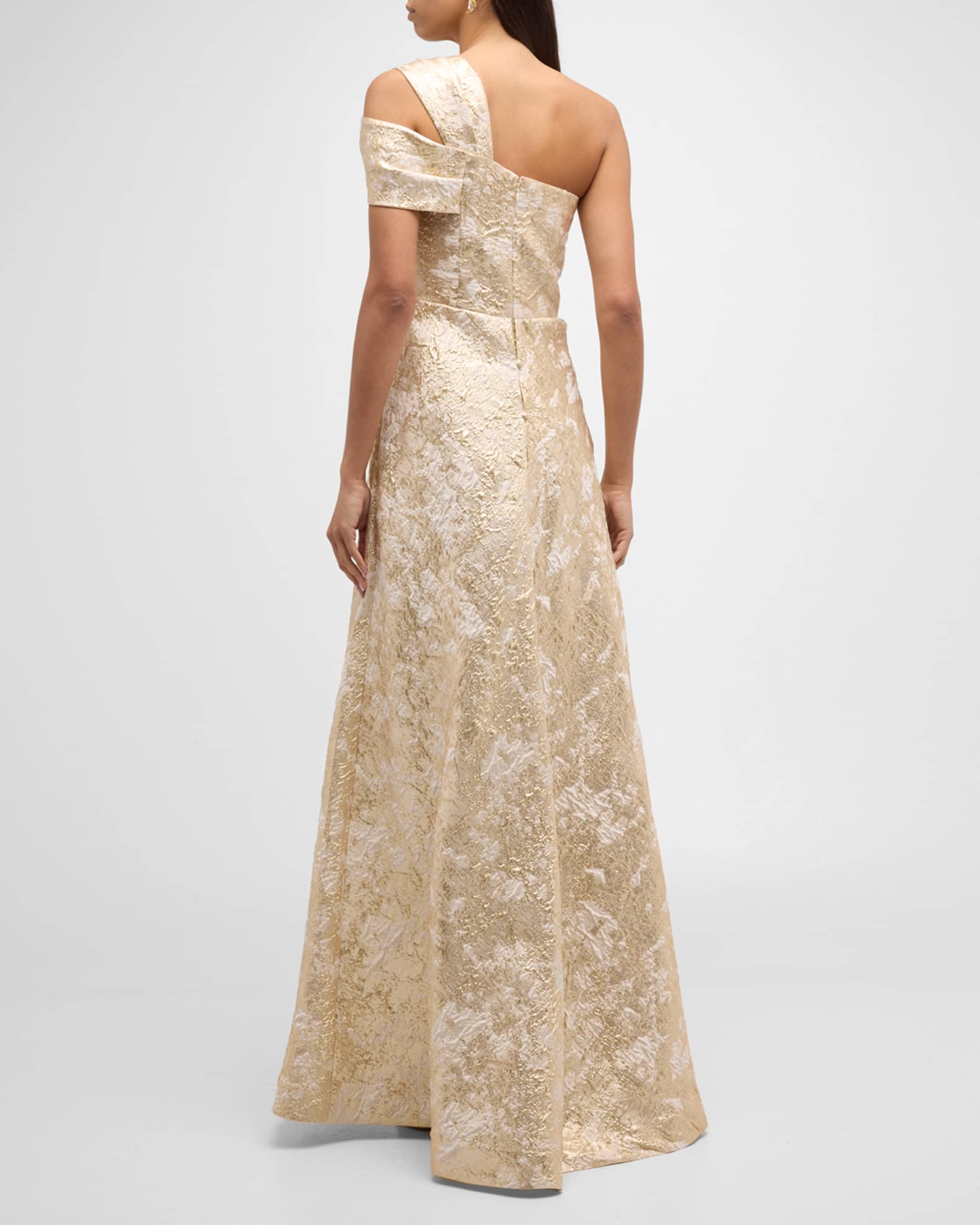 white a line lace dress A-line Spaghetti Strap White Lace Chiffon Beach Wedding Dress WD290 US6 / White main image 1