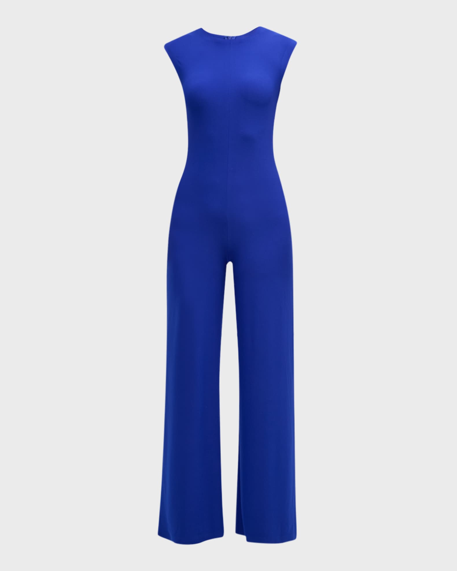 Norma kamali sleeveless draped jumpsuit cheap