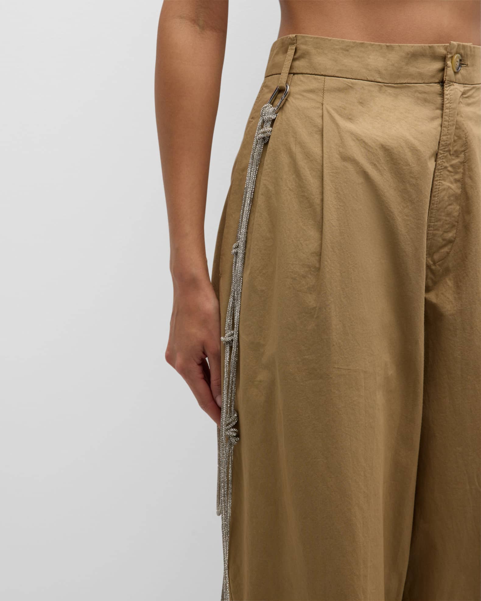 Buy DARKPARK Phebe' Poplin Pants - Beige At 33% Off