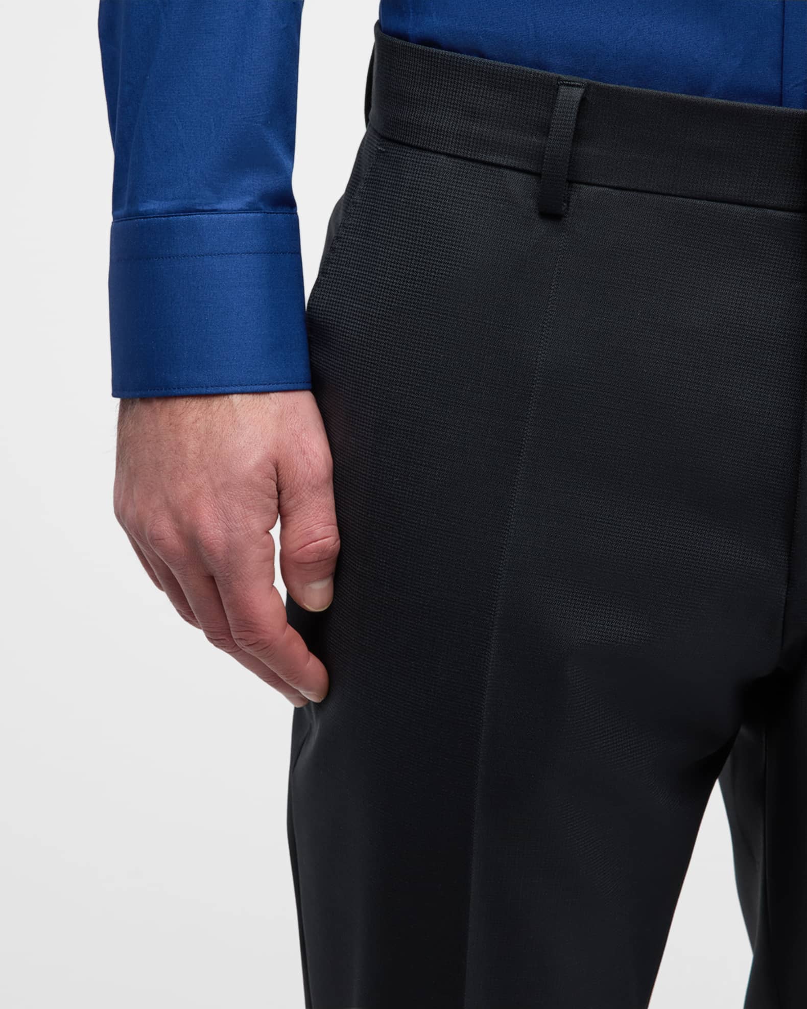 Corneliani virgin-wool three-piece suit - Black