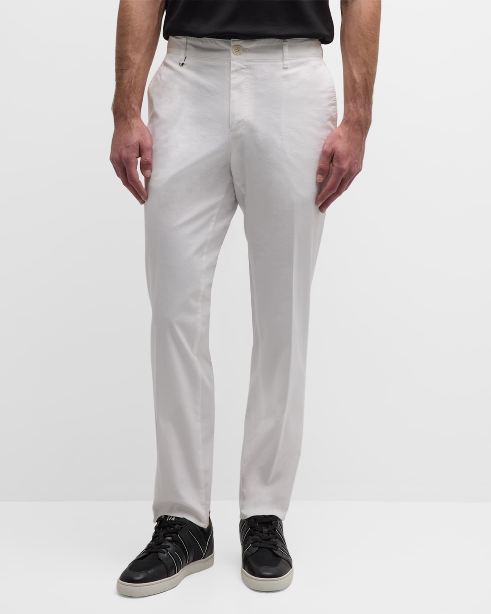 BOSS Men's Slim Fit FlatFront Pants Neiman Marcus
