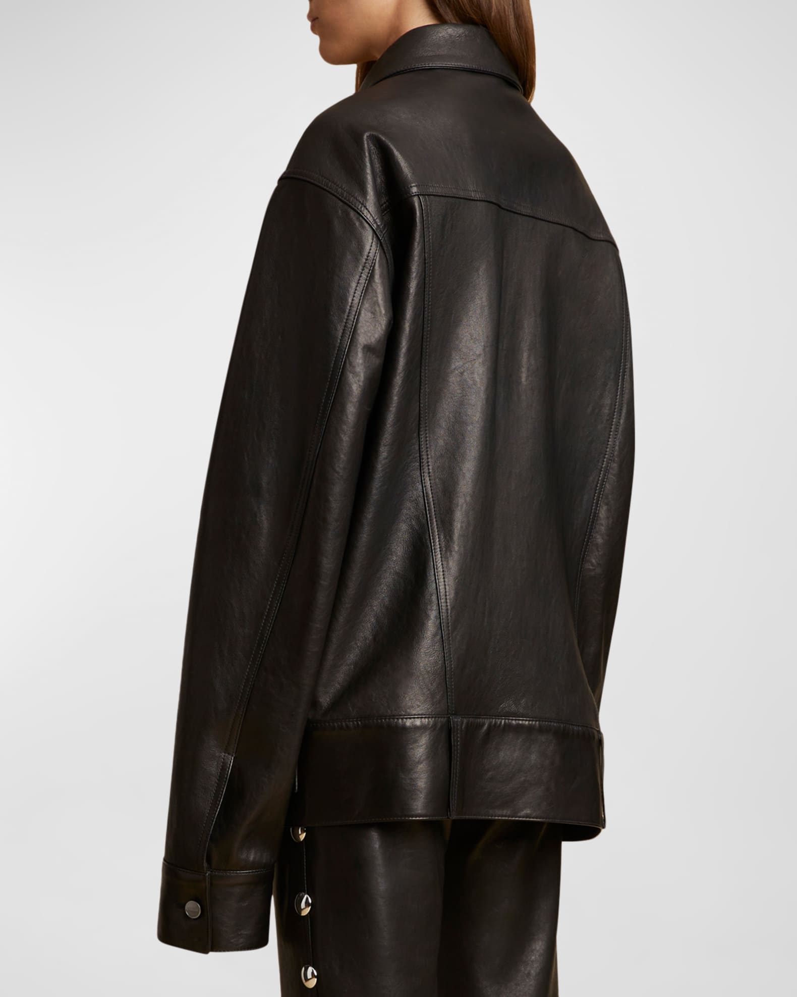 Oversized collar jacket on sale
