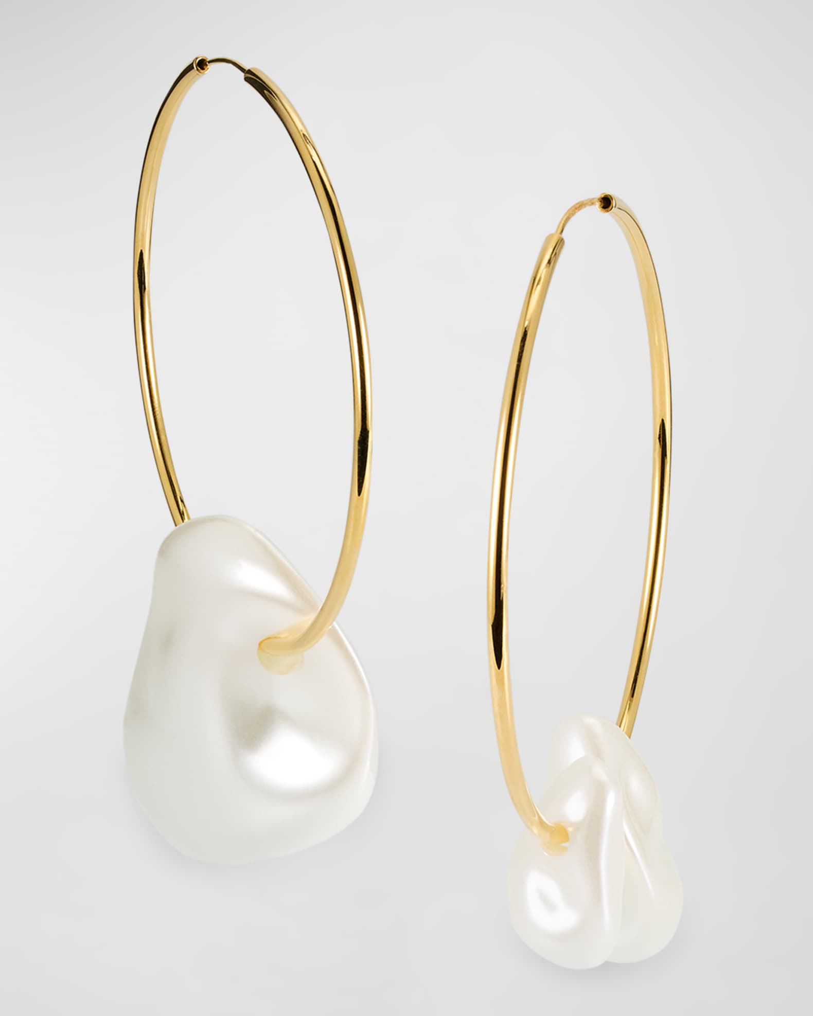 Juno Pearly Hoop Earrings 0