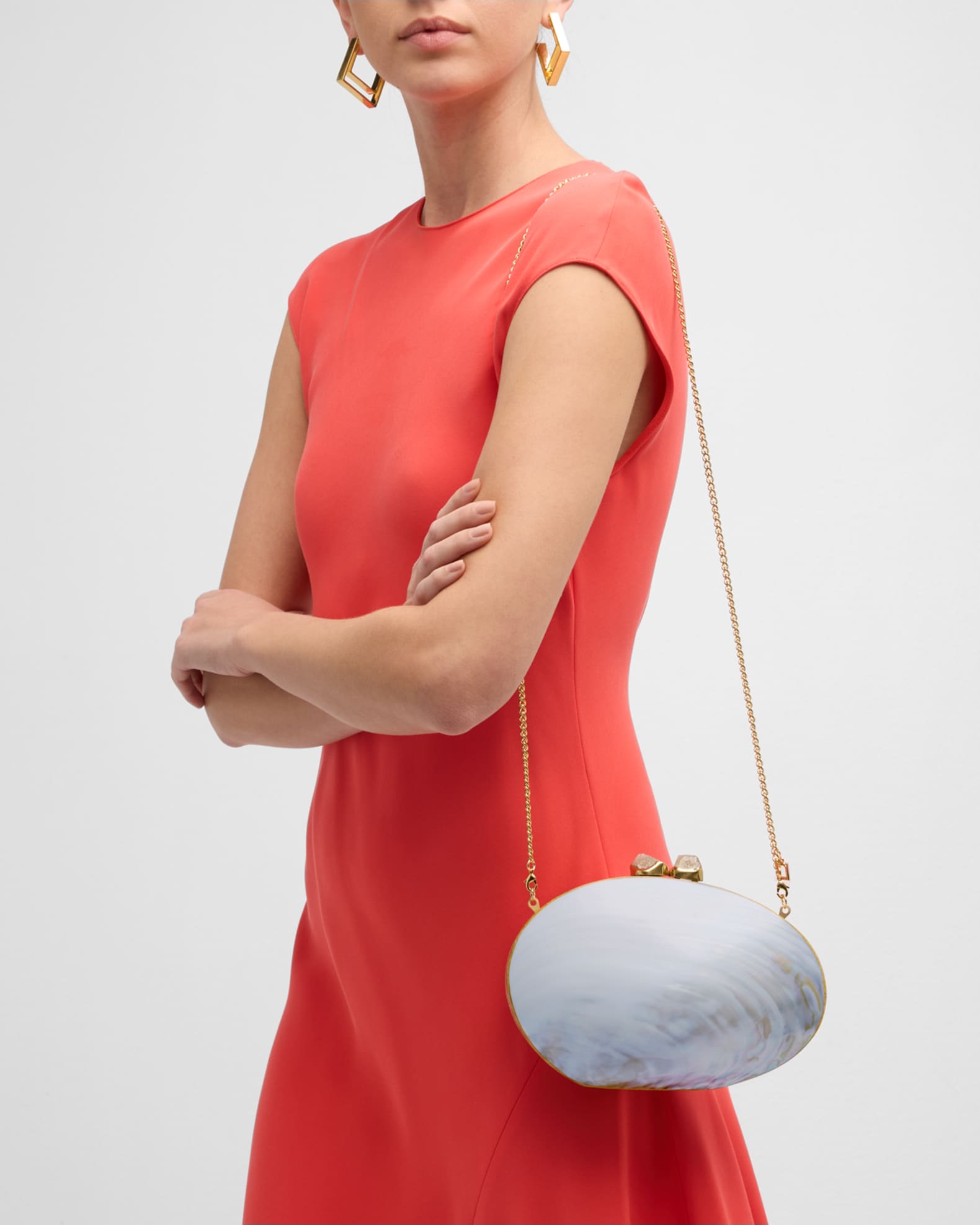 Ariel Shell Clutch Bag 1