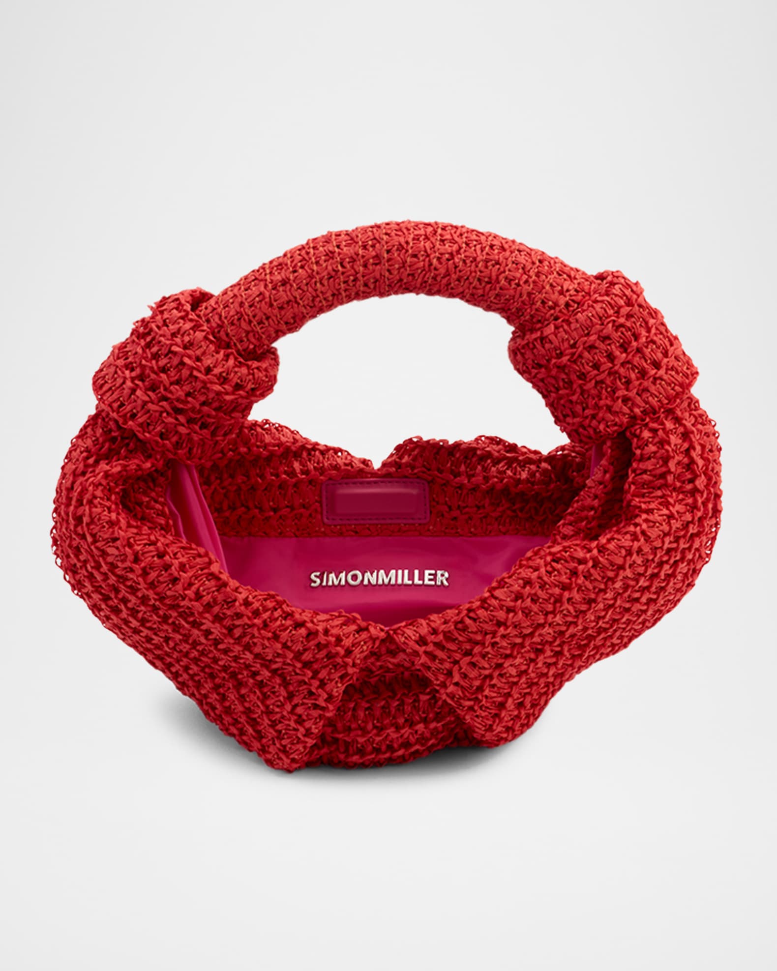 Lopsy Knot Straw Top-Handle Bag 1
