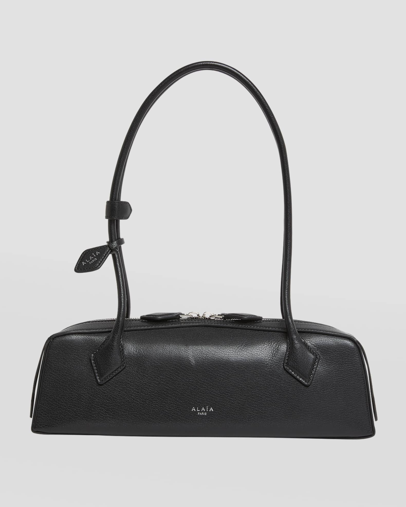ALAIA Le Teckel Medium Shoulder Bag in Goatskin | Neiman Marcus