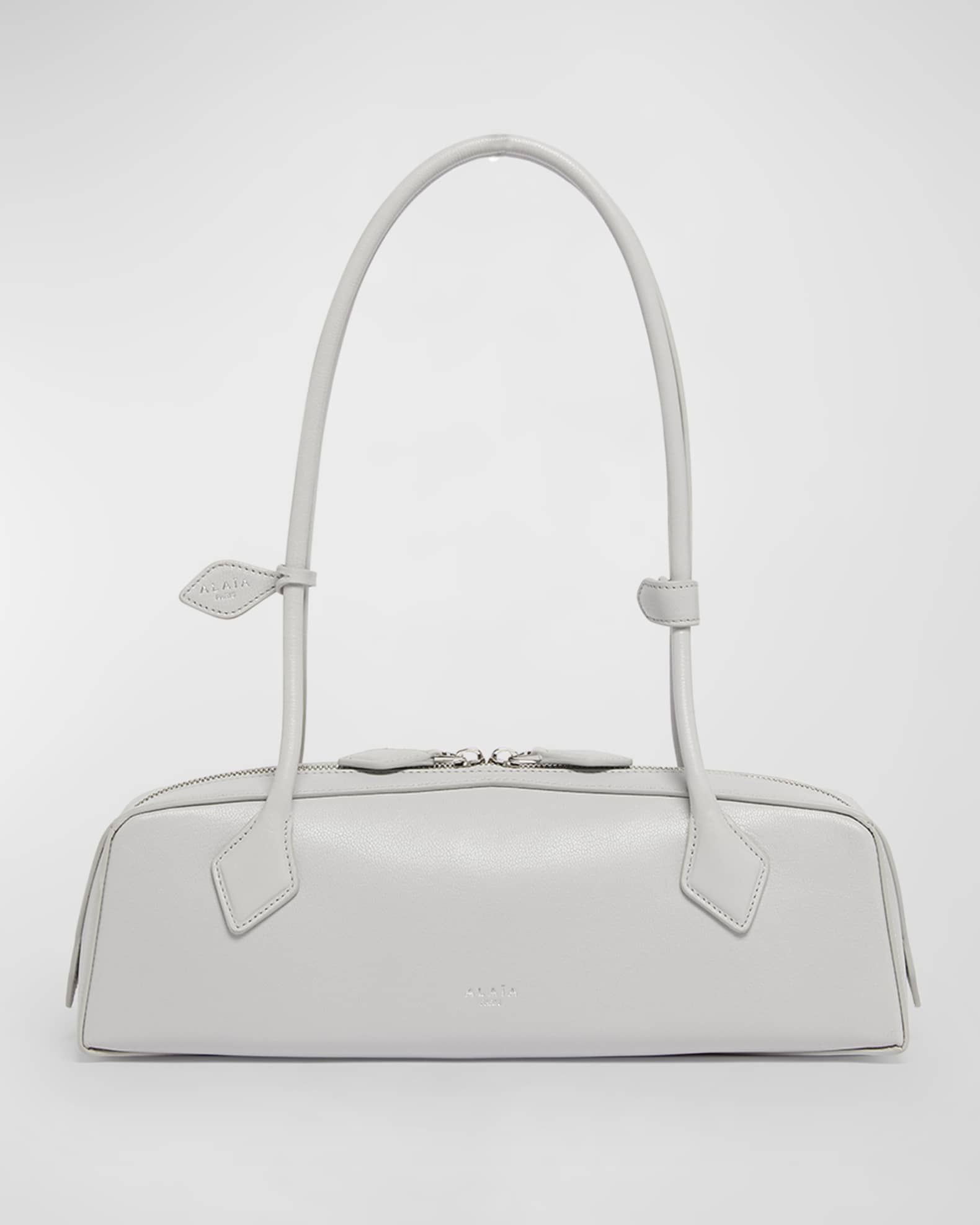 ALAIA Le Teckel Medium Shoulder Bag in Goatskin | Neiman Marcus