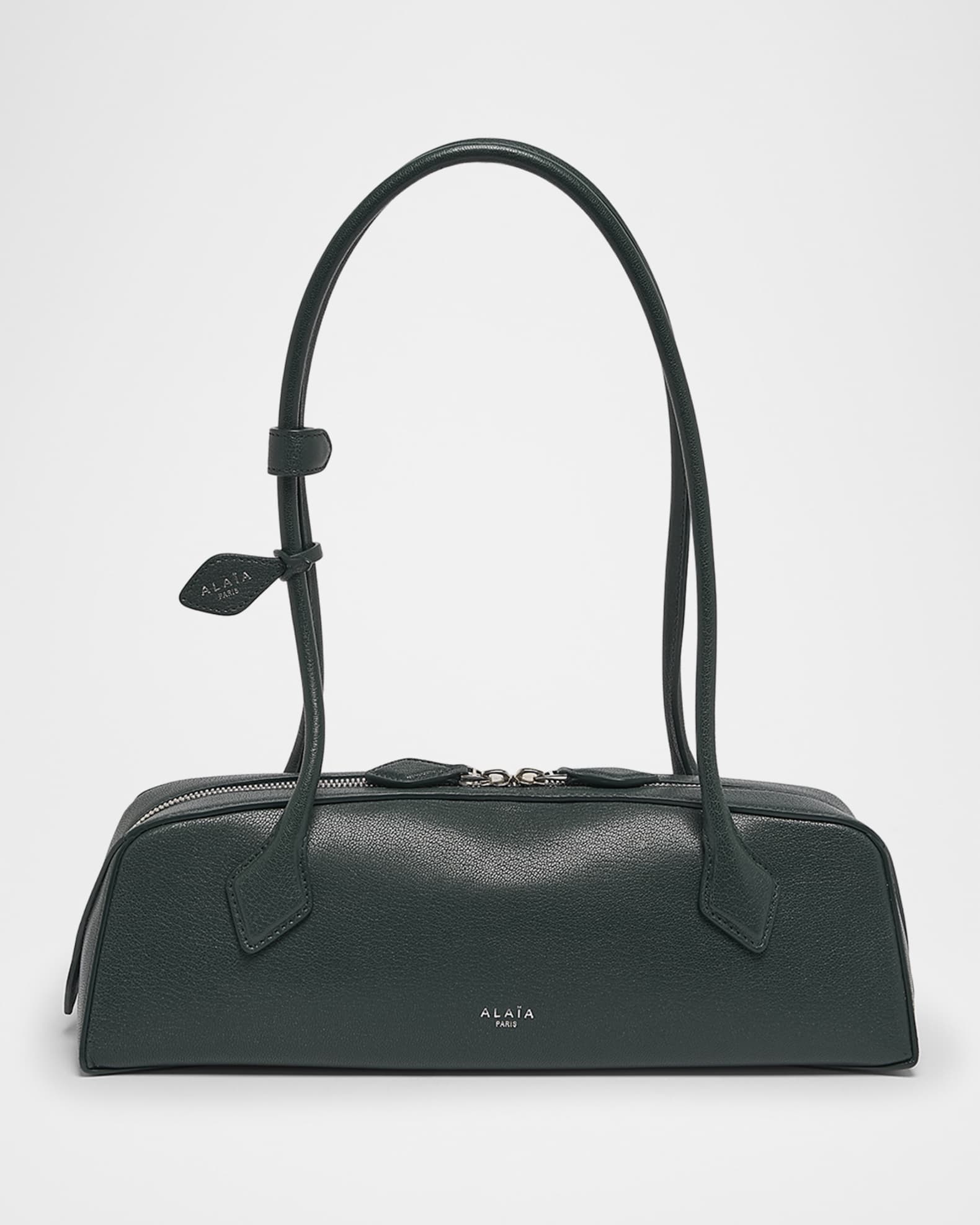 ALAIA Le Teckel Medium Shoulder Bag in Goatskin | Neiman Marcus