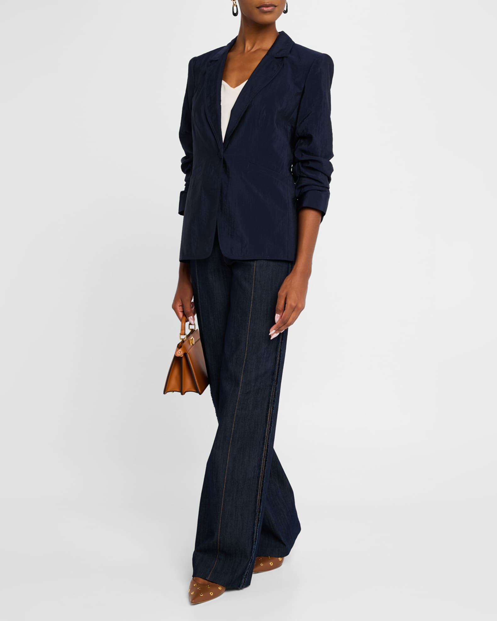 Tumbled Woven Khloe Blazer 1