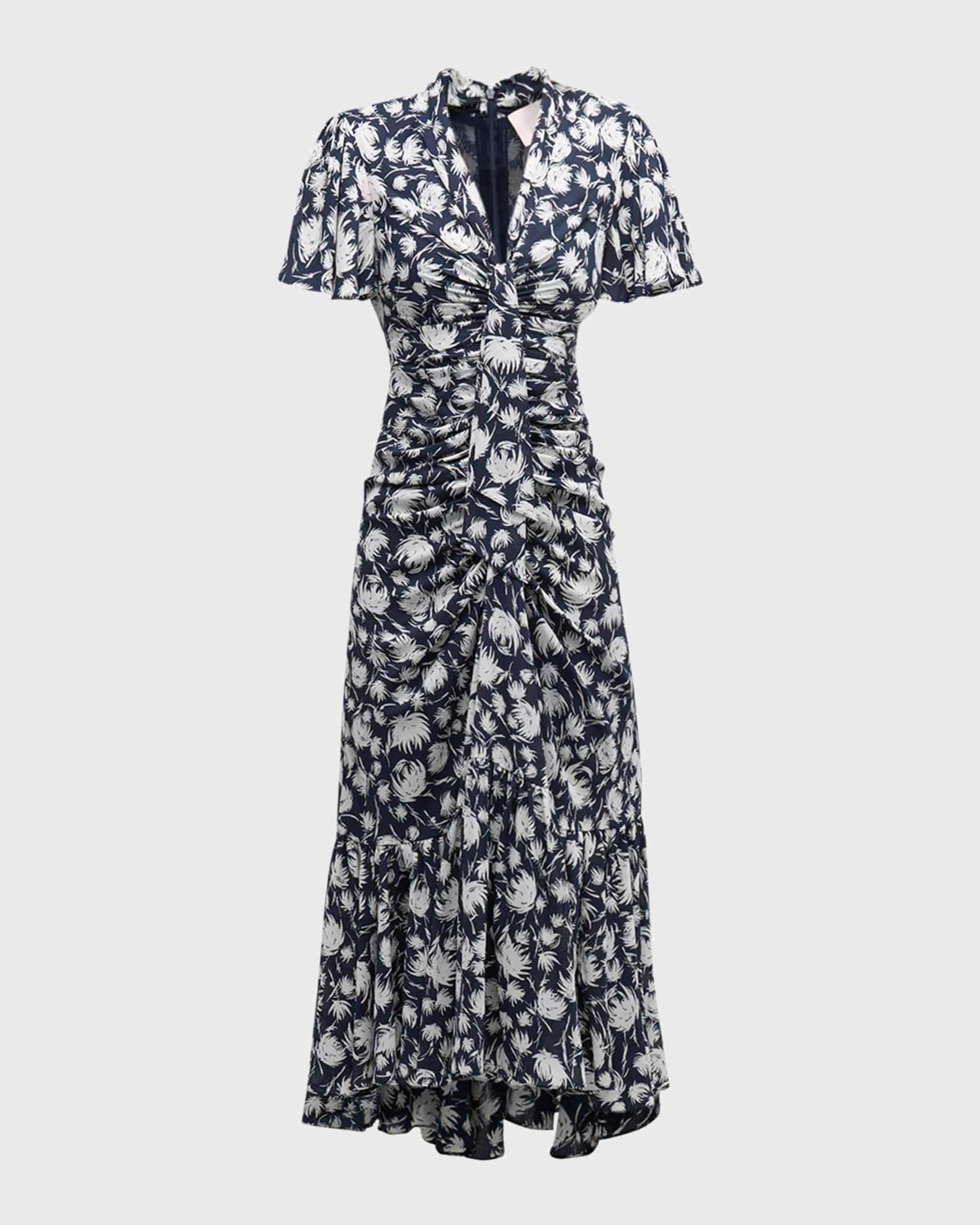 Cinq a Sept Peeta Graphic Floral-Print Midi Dress