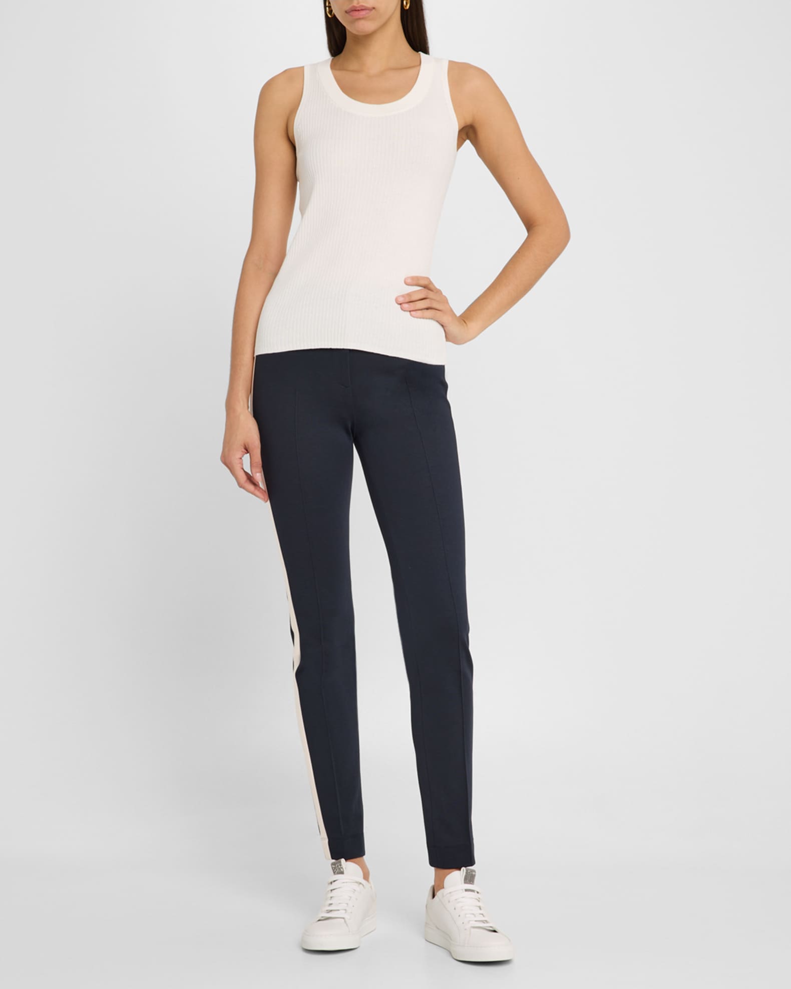 Crewneck Cotton Rib Tank Top 1