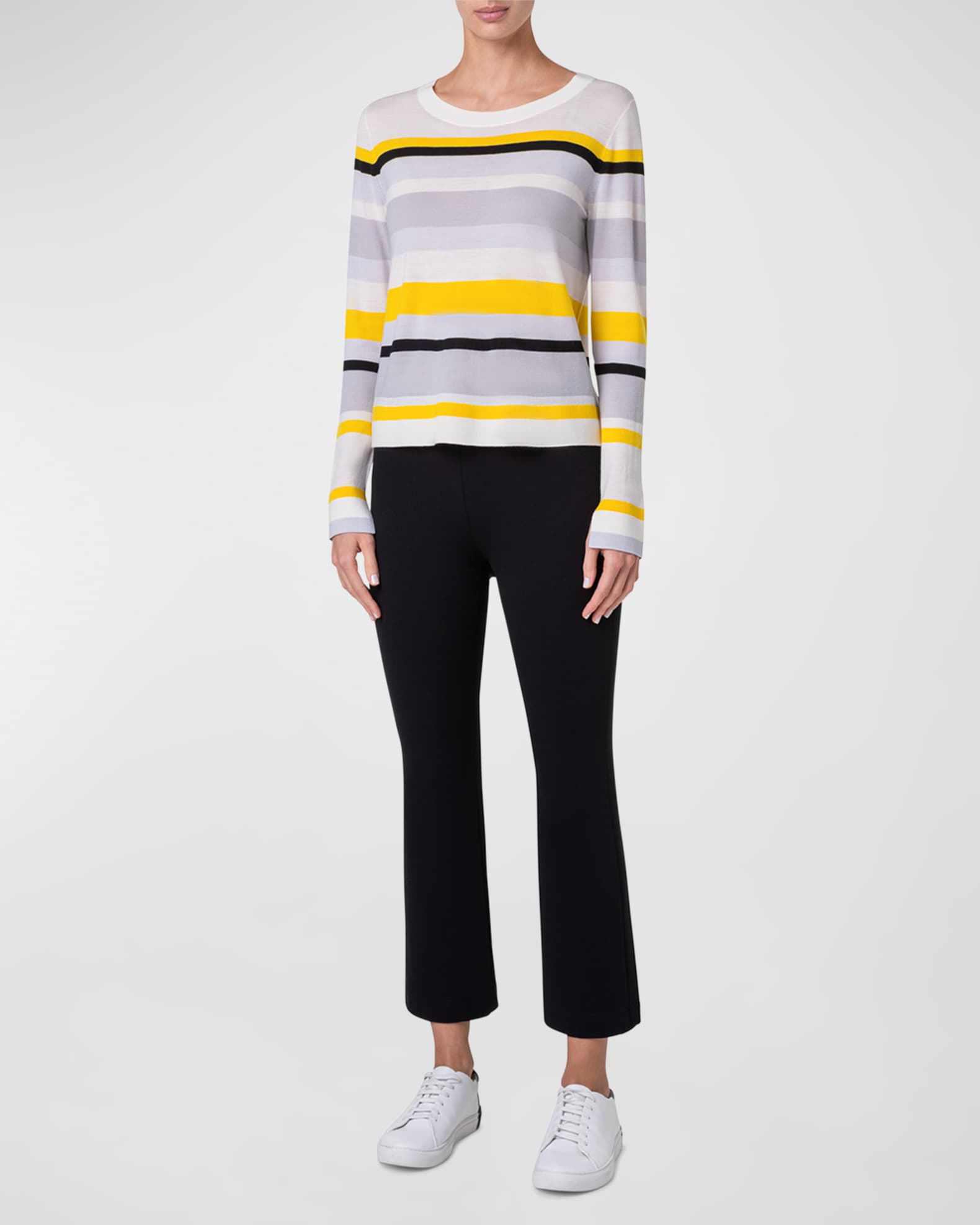 Akris punto striped sweater sales