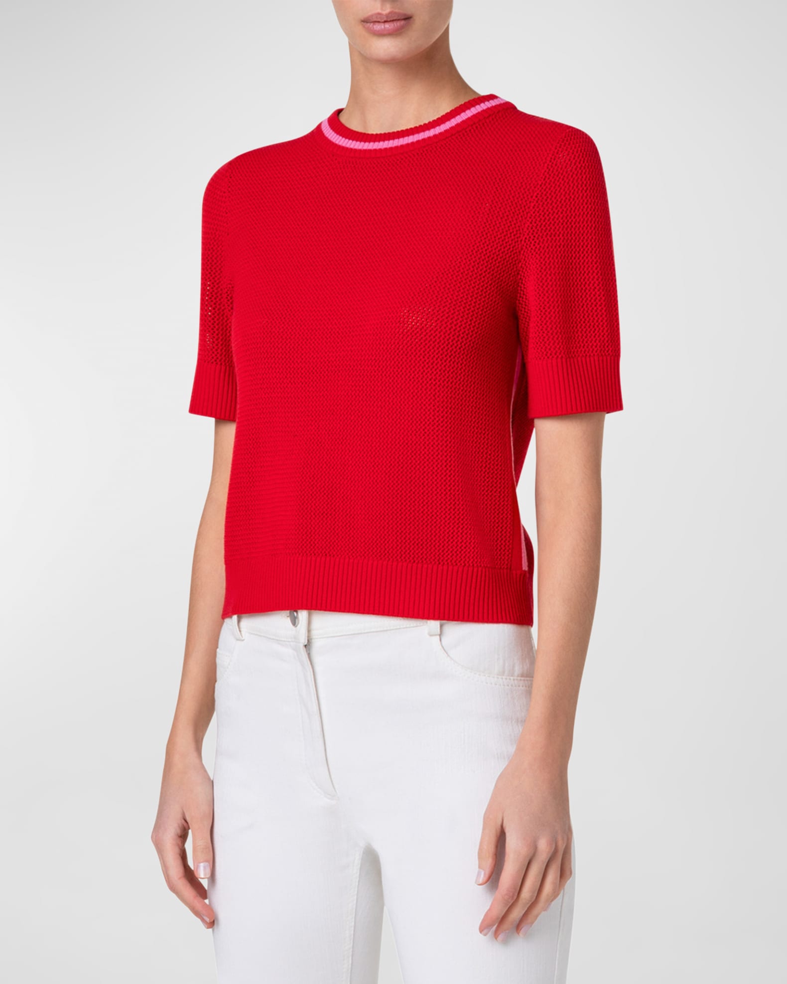Short sleeve merino sweater 2025