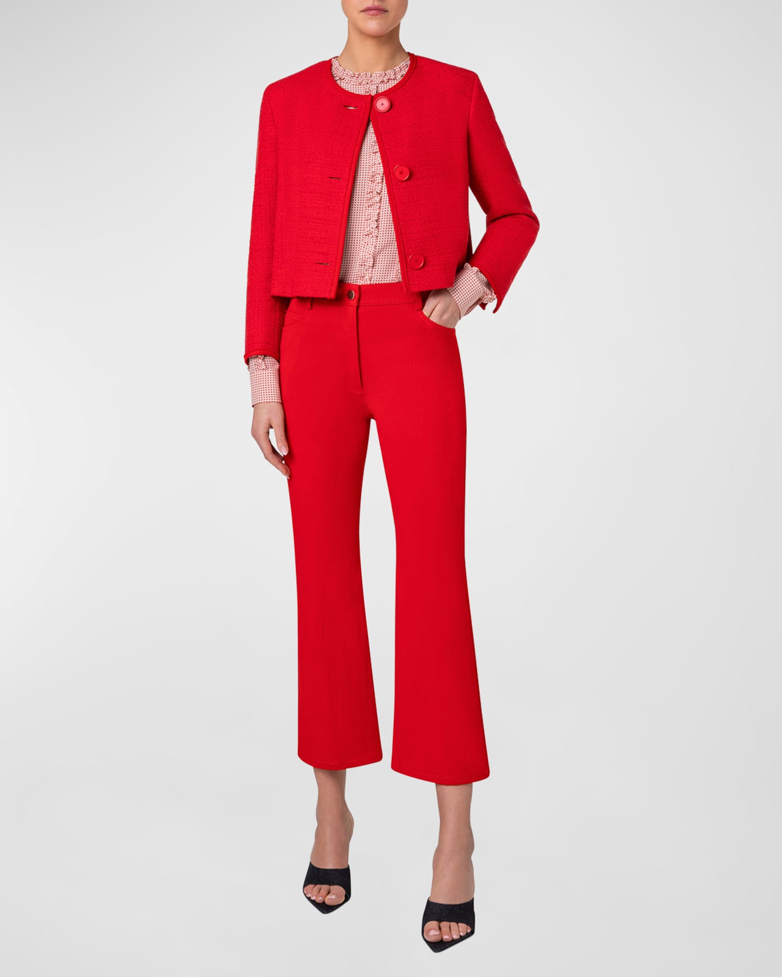 Akris punto tweed jacket sale