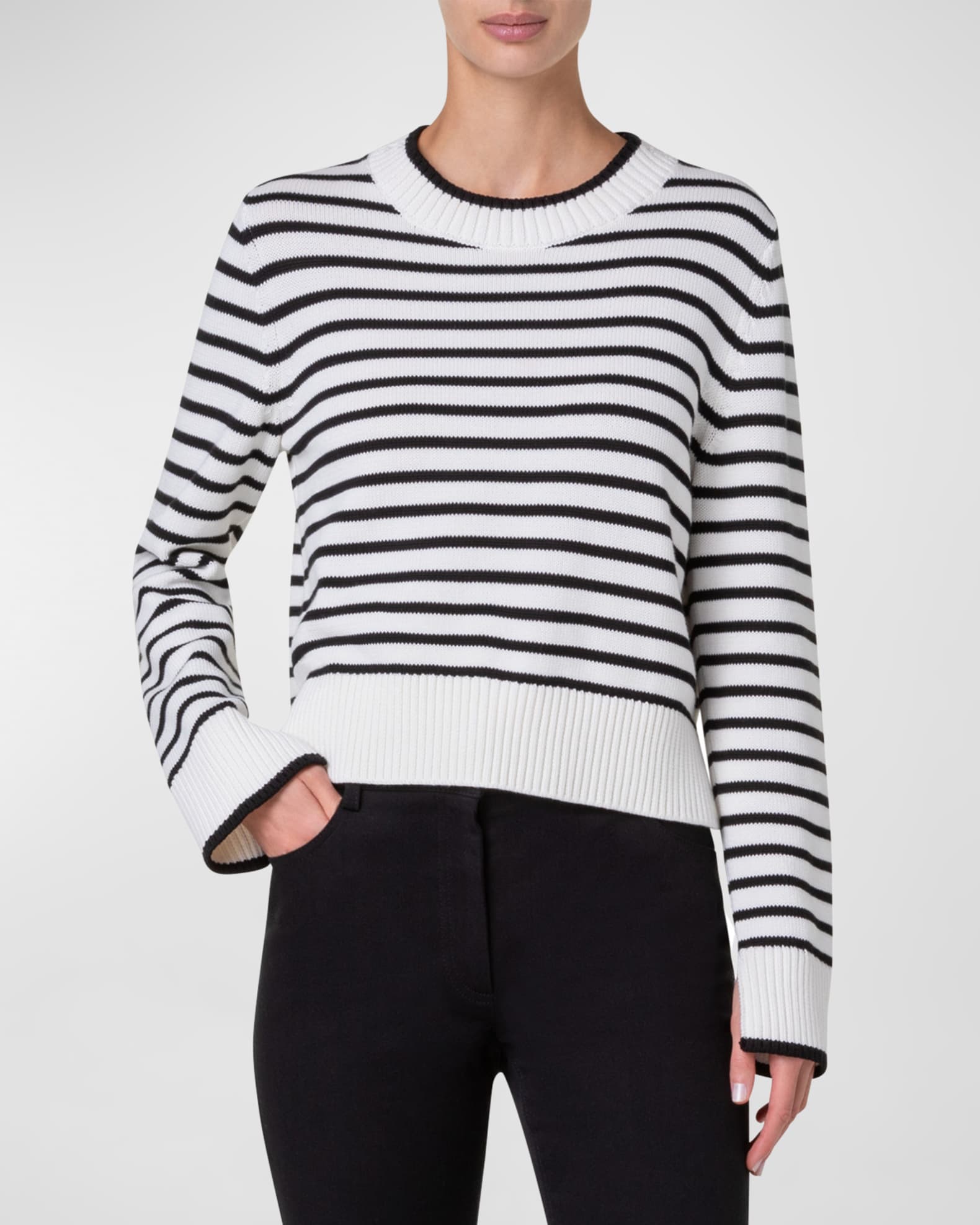 Akris punto striped sweater 2025