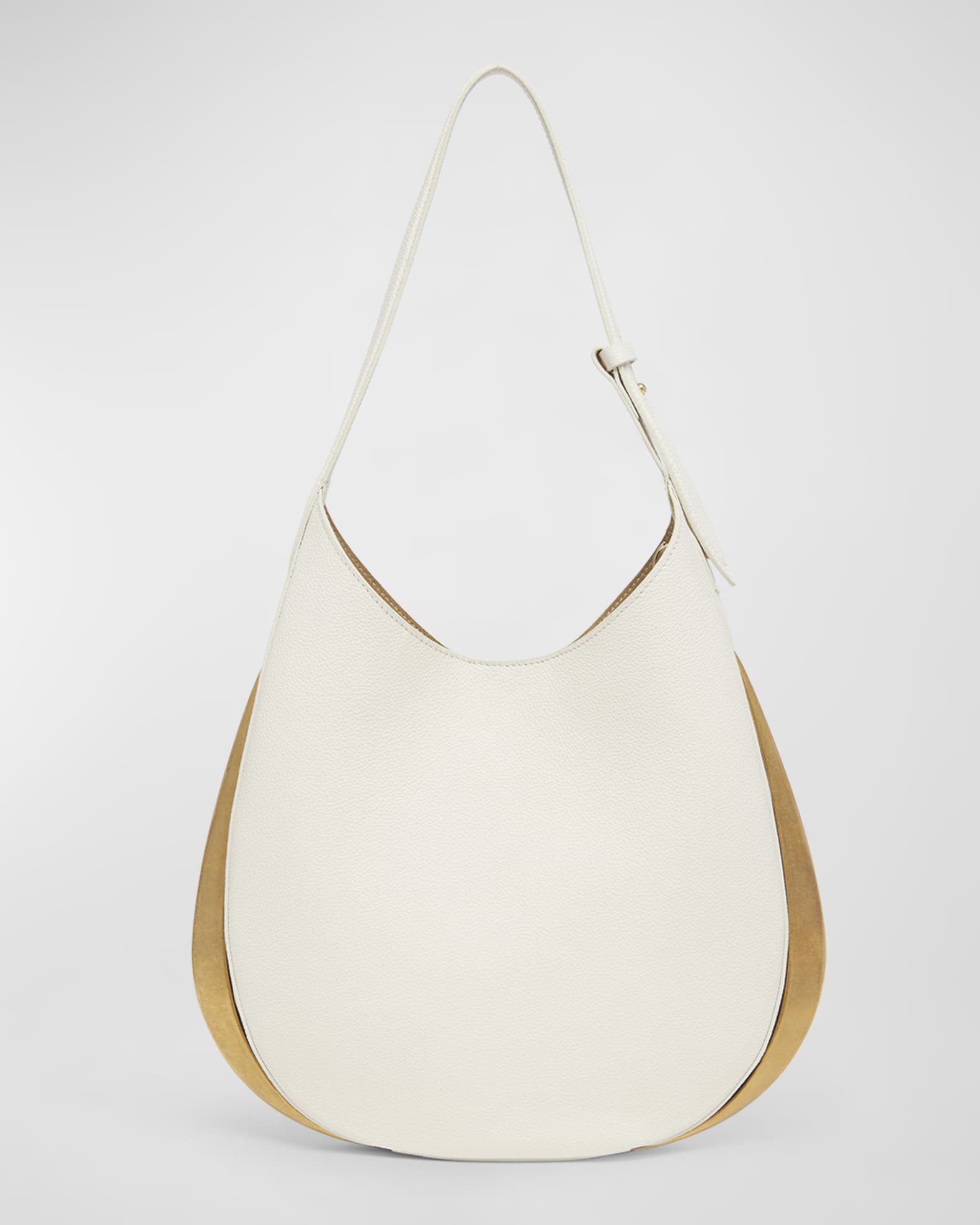 Amalia Metal Leather Hobo Bag 0