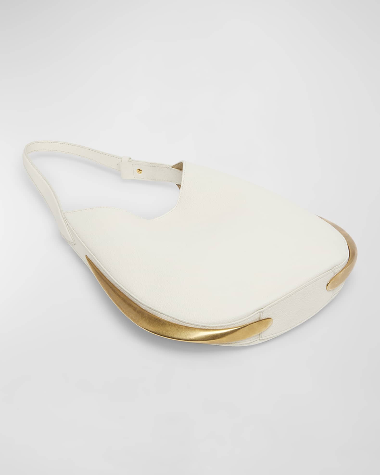 Amalia Metal Leather Hobo Bag 1