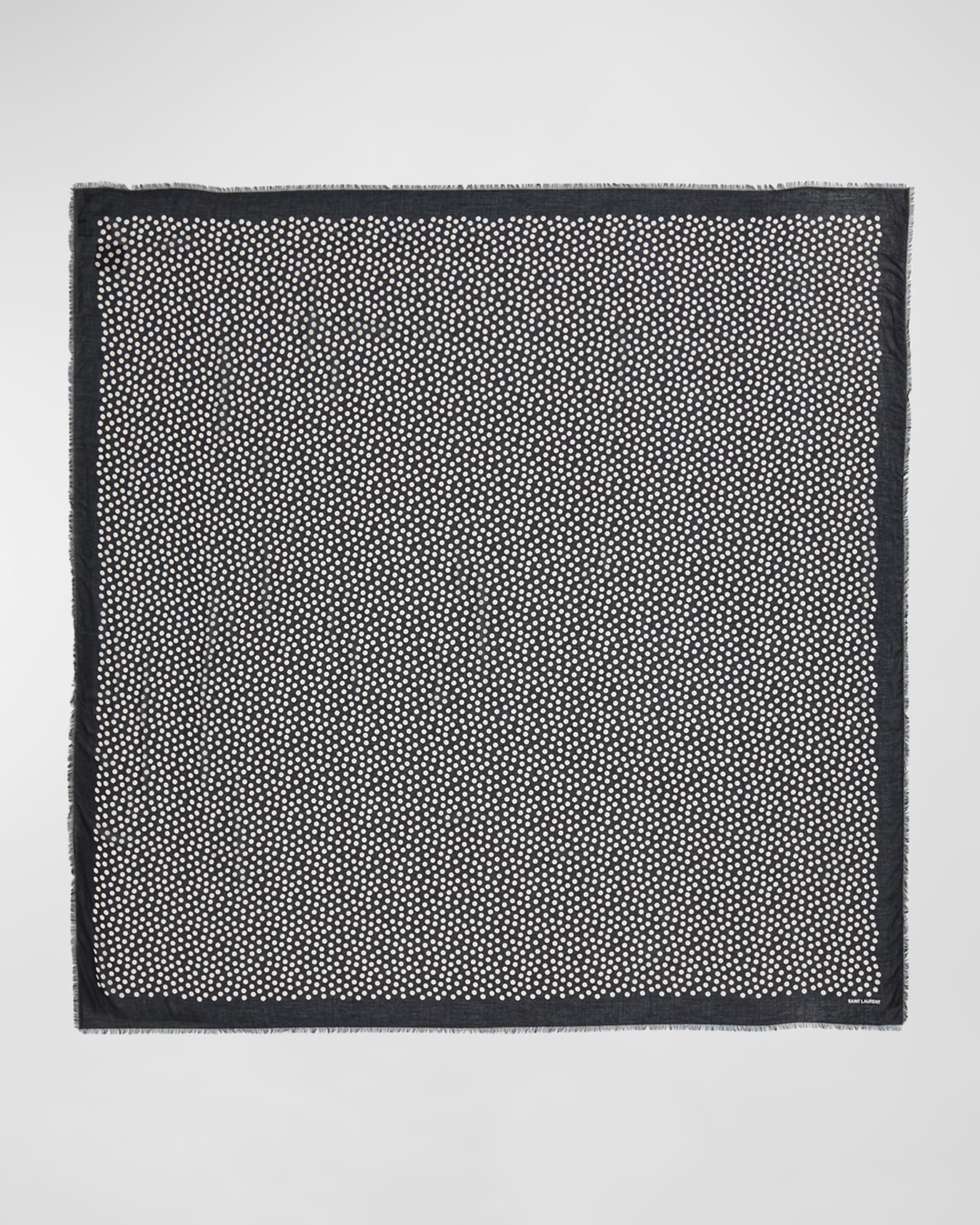 Polka-Dot Modal & Cashmere Scarf  0