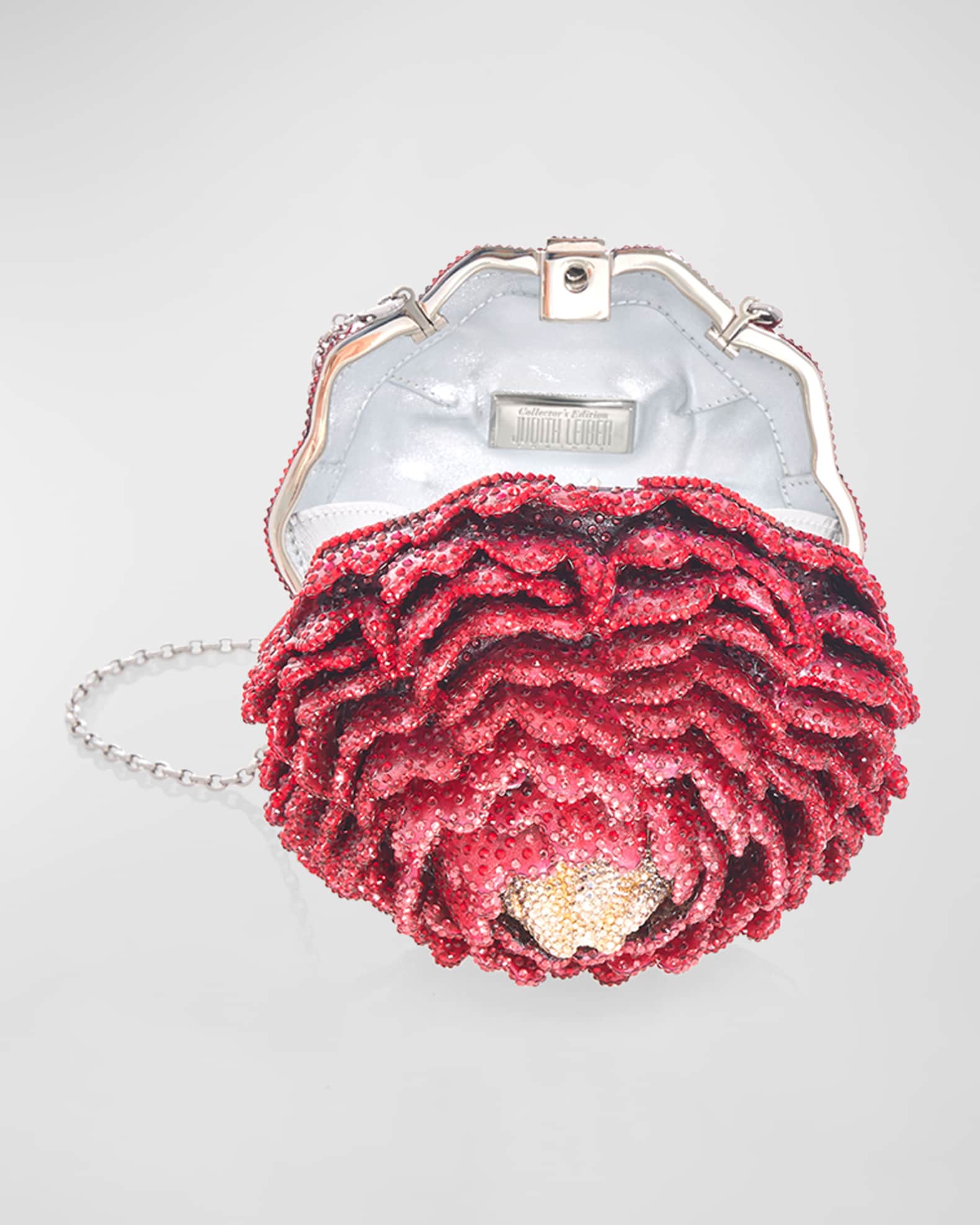 Judith Leiber Couture Peony Flame Crystal Clutch Bag Neiman Marcus