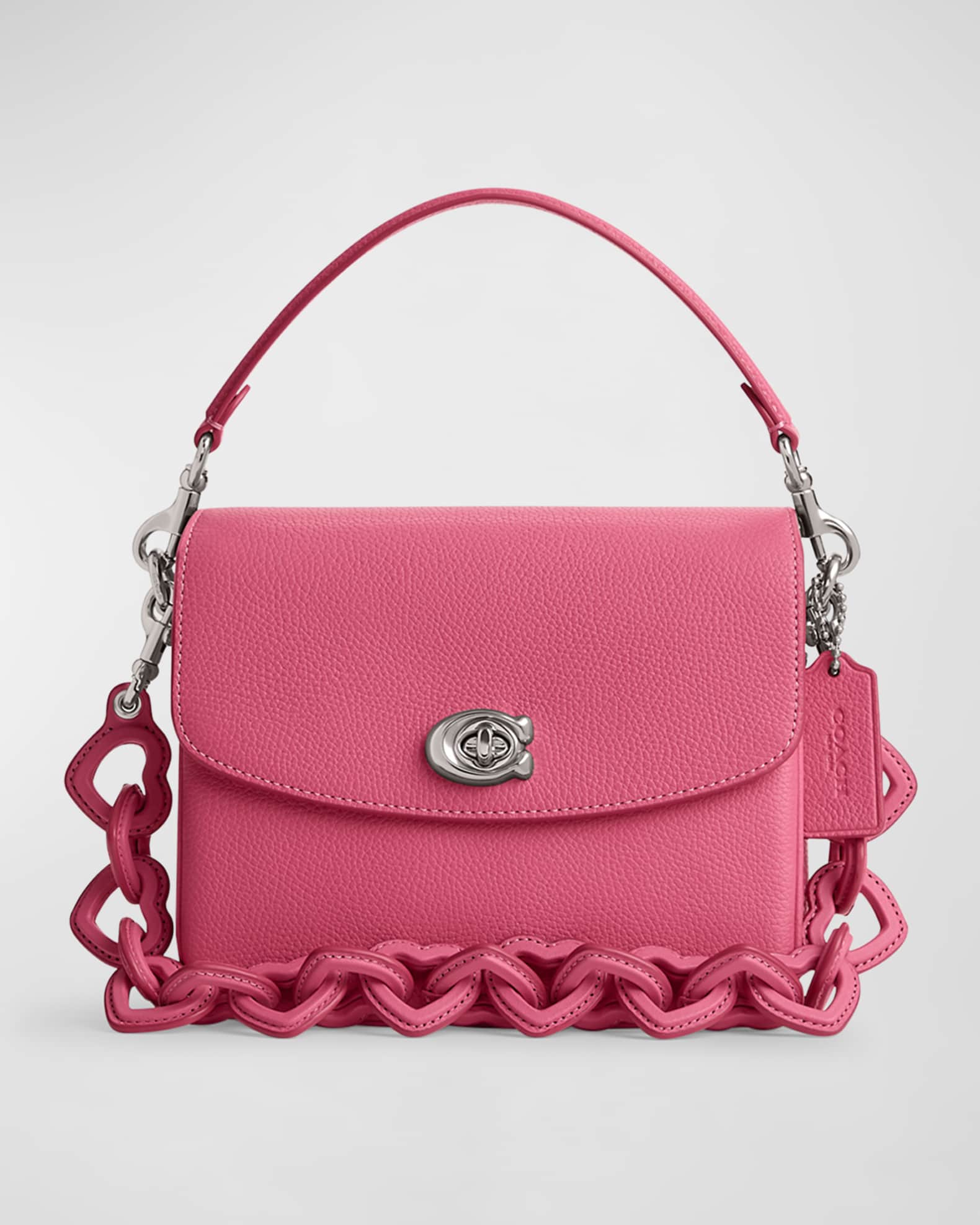 Coach Cassie Pebble Leather Crossbody Bag with Heart Strap Neiman Marcus