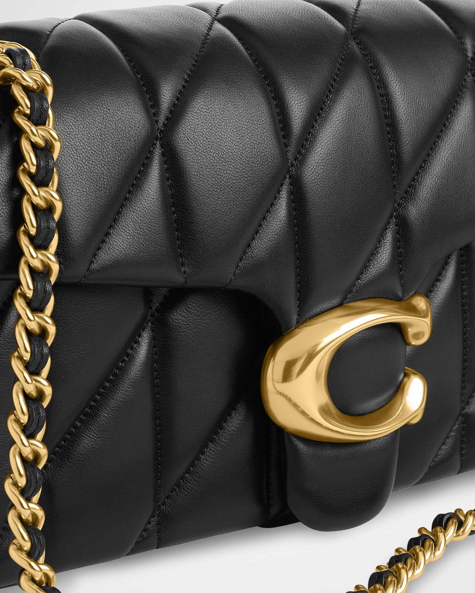 Coach black quilted bag sale
