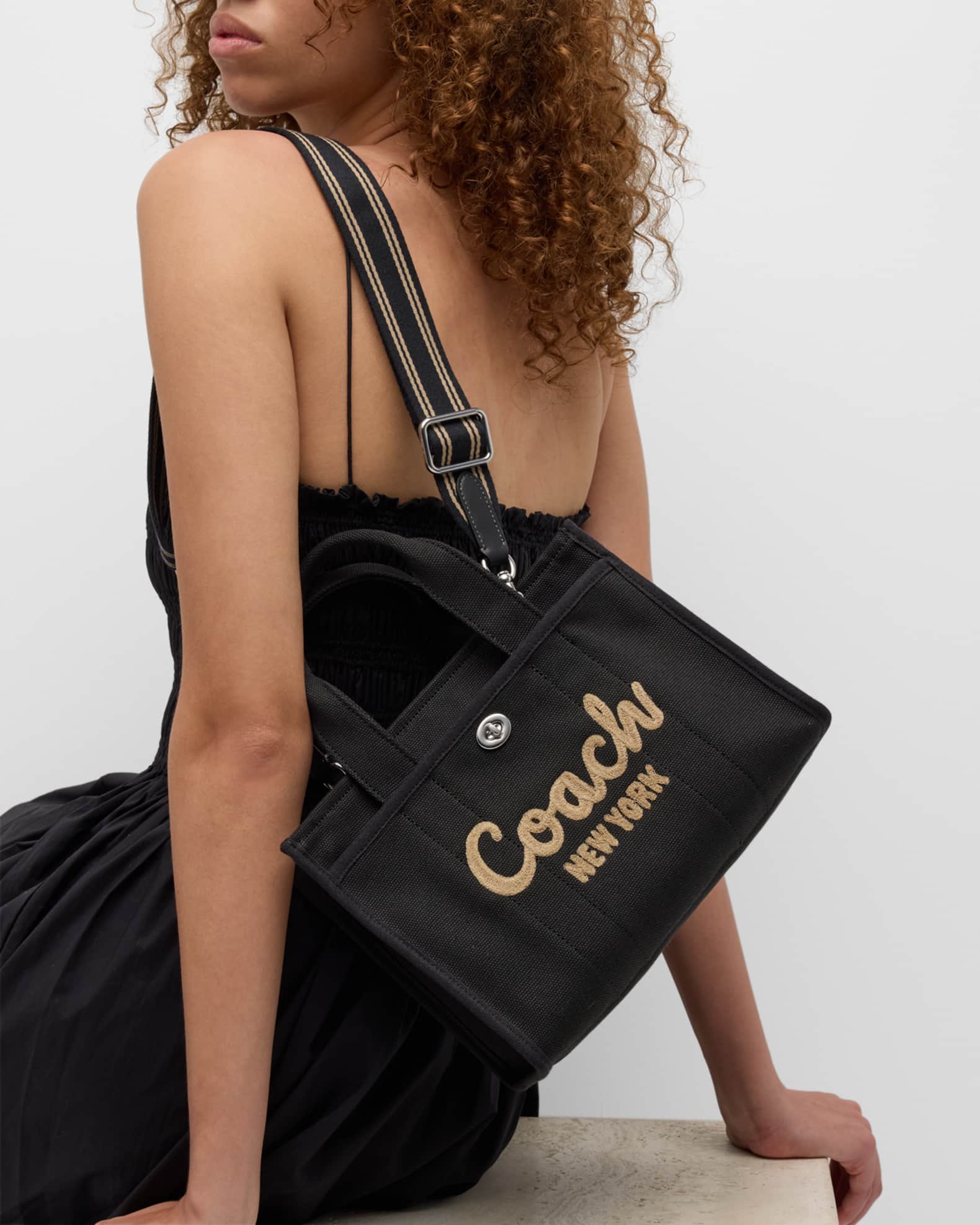 Coach canvas tote bag hot sale