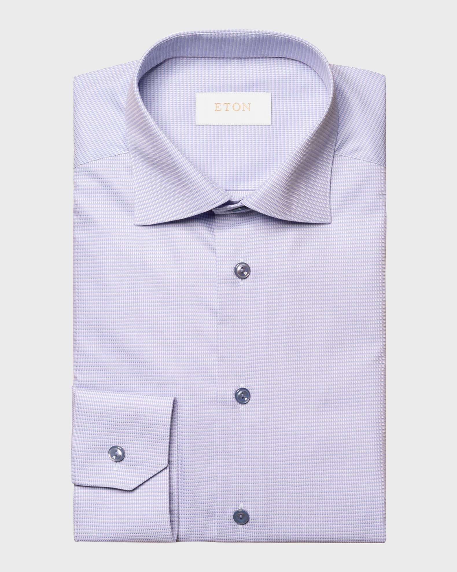 Eton Men's Contemporary Fit Elevated Pique Dress Shirt Neiman Marcus