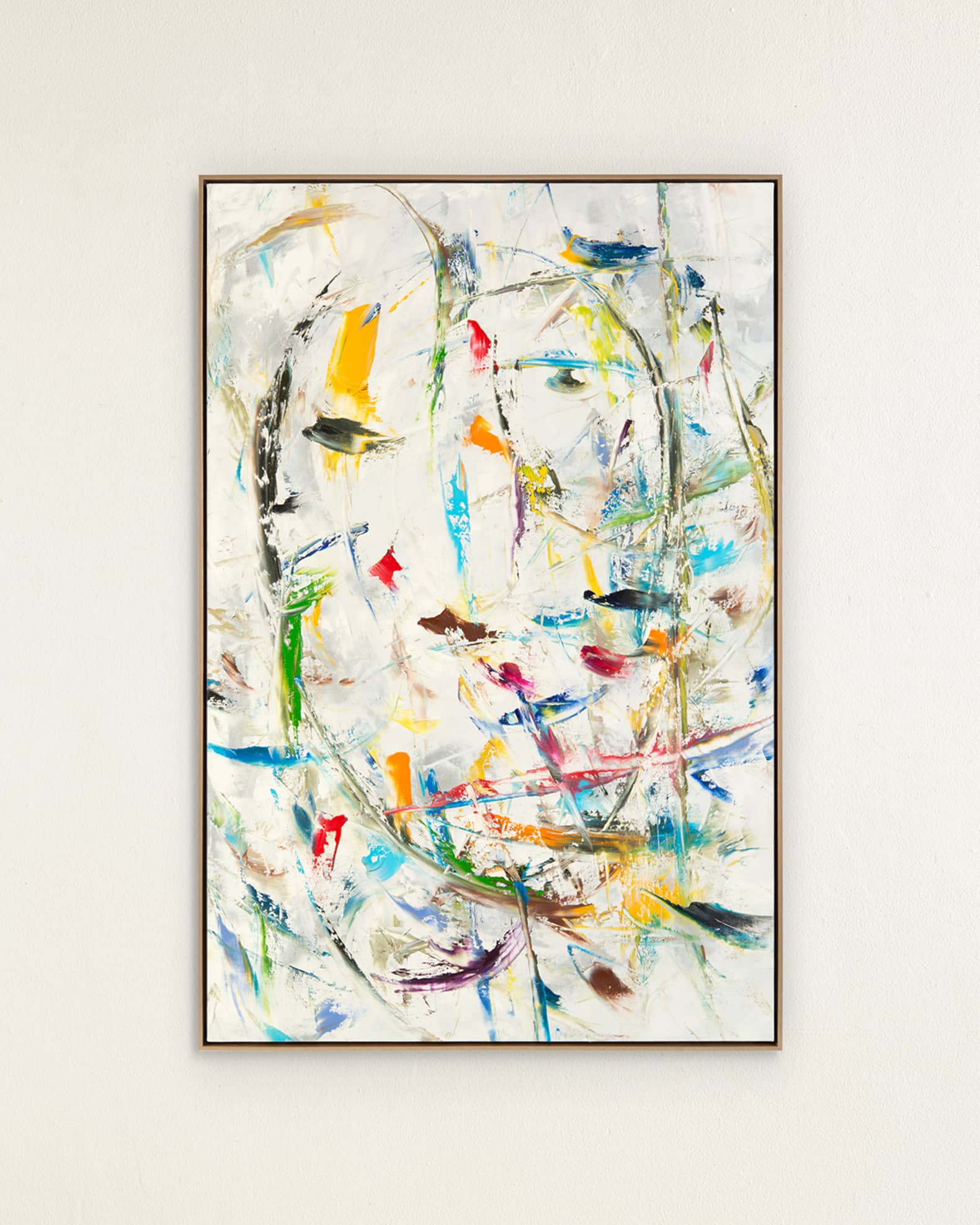 "Beneath the Mask" Original Painting by Jinlu 0