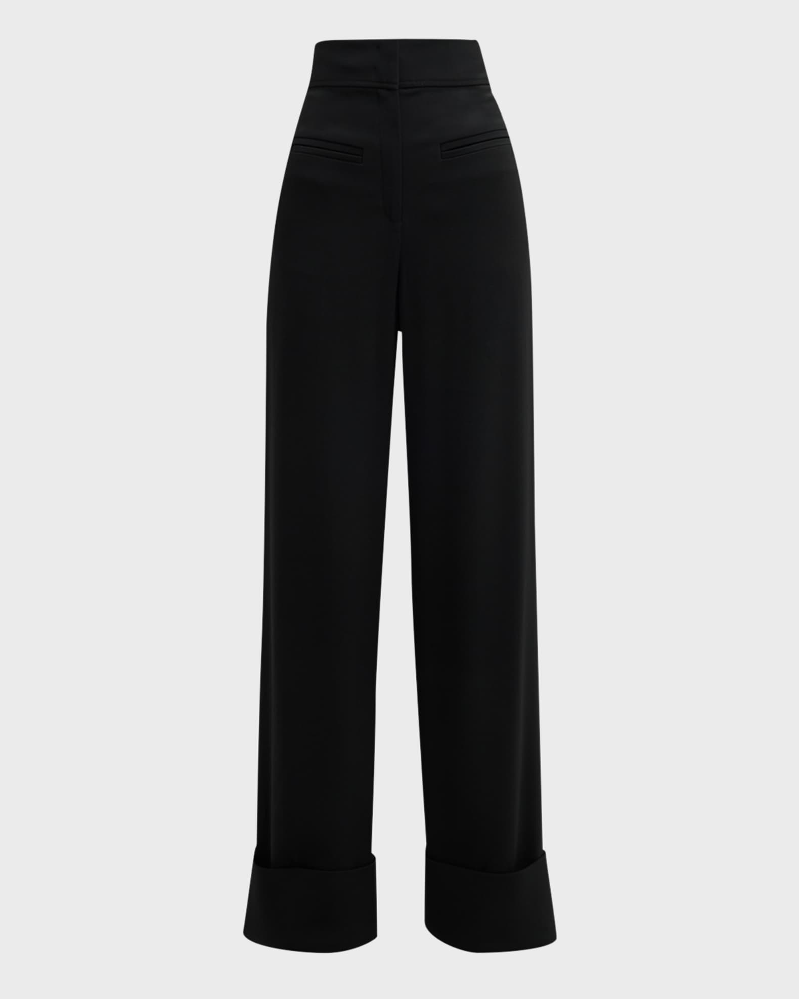 Co High-Rise Welt Pocket Wide-Leg Trousers