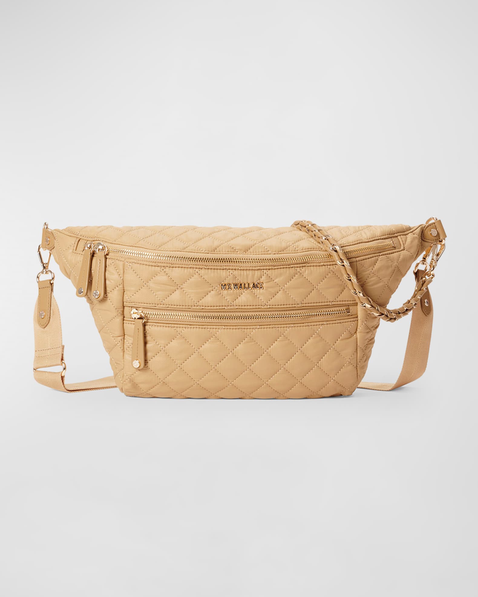 Klein & Wallace - Leather Crossbody Bag & Straps - Cream