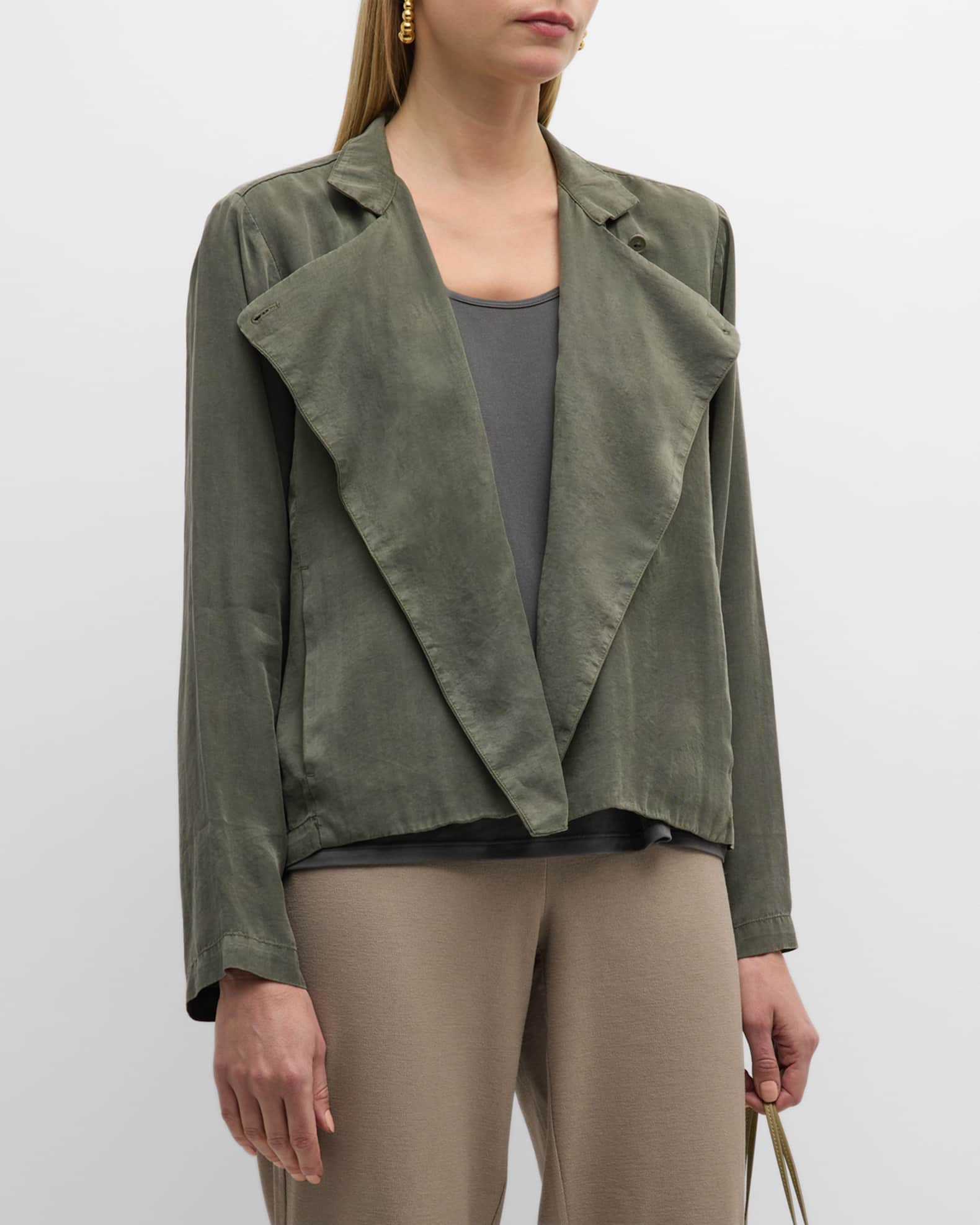 Eileen fisher suede jacket outlet