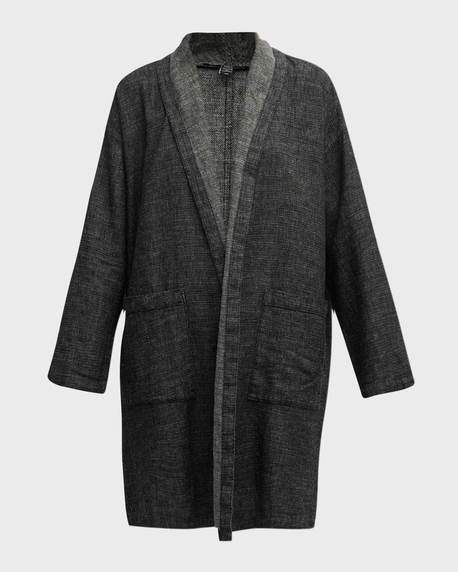 Eileen Fisher Shawl-Collar Open-Front Kimono Coat