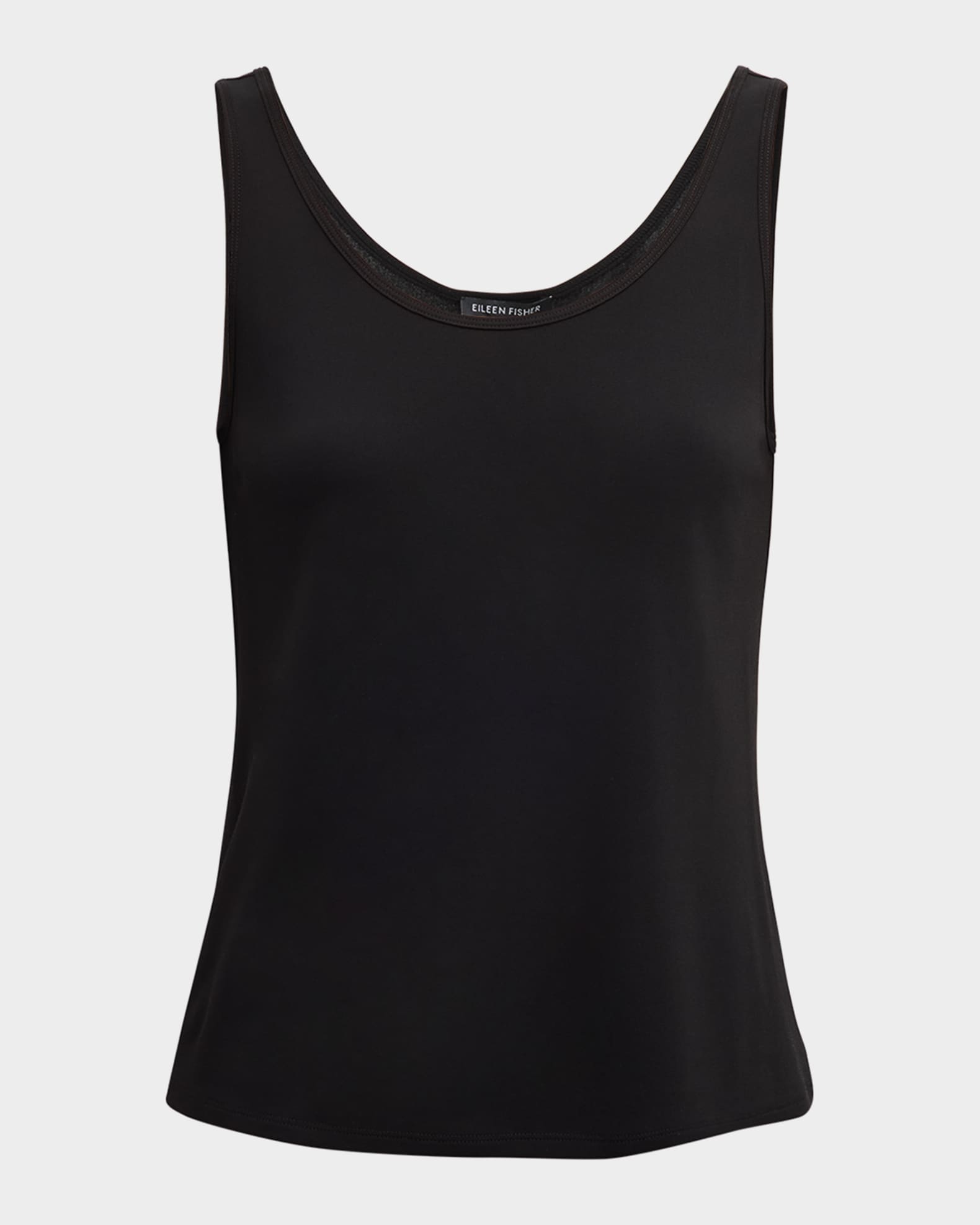 Eileen Fisher Scoop-Neck Silk Jersey Tank