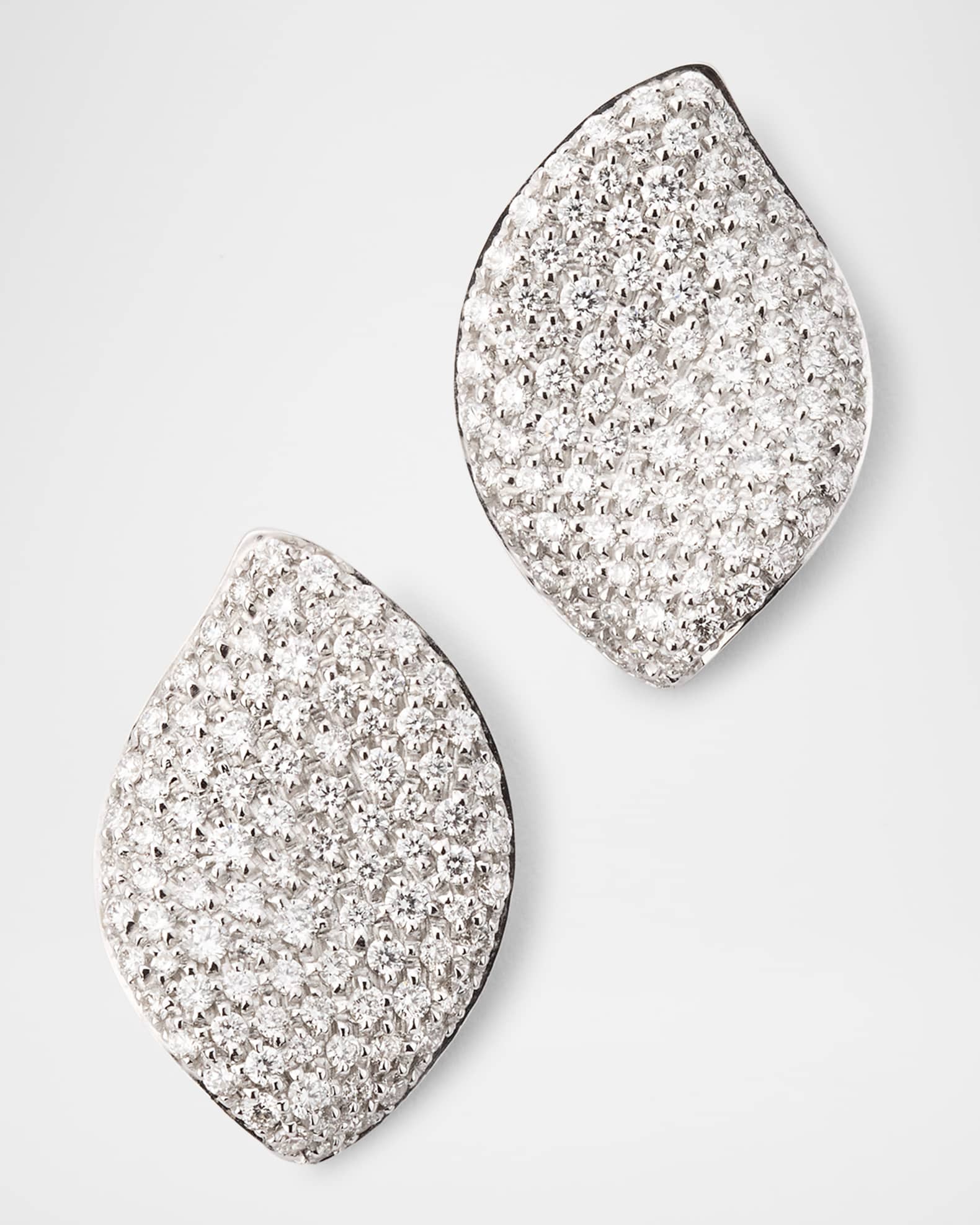 Pasquale Bruni Aleluia 18K White Gold Diamond Pave Earrings Neiman Marcus