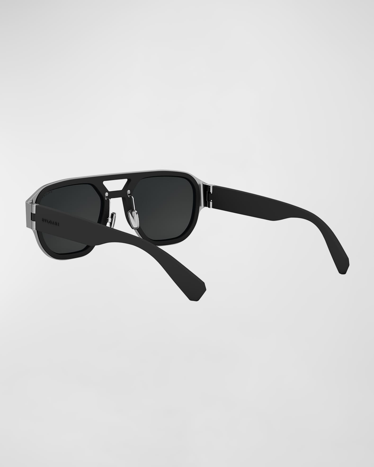 BVLGARI Aluminum Pilot Sunglasses Neiman Marcus
