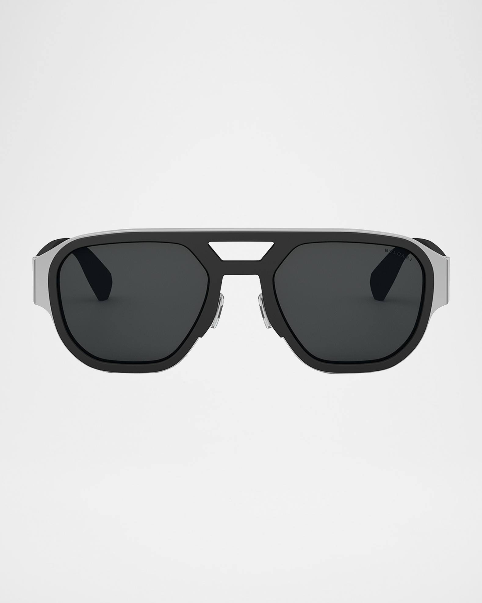 BVLGARI Aluminum Pilot Sunglasses | Neiman Marcus display picture 1