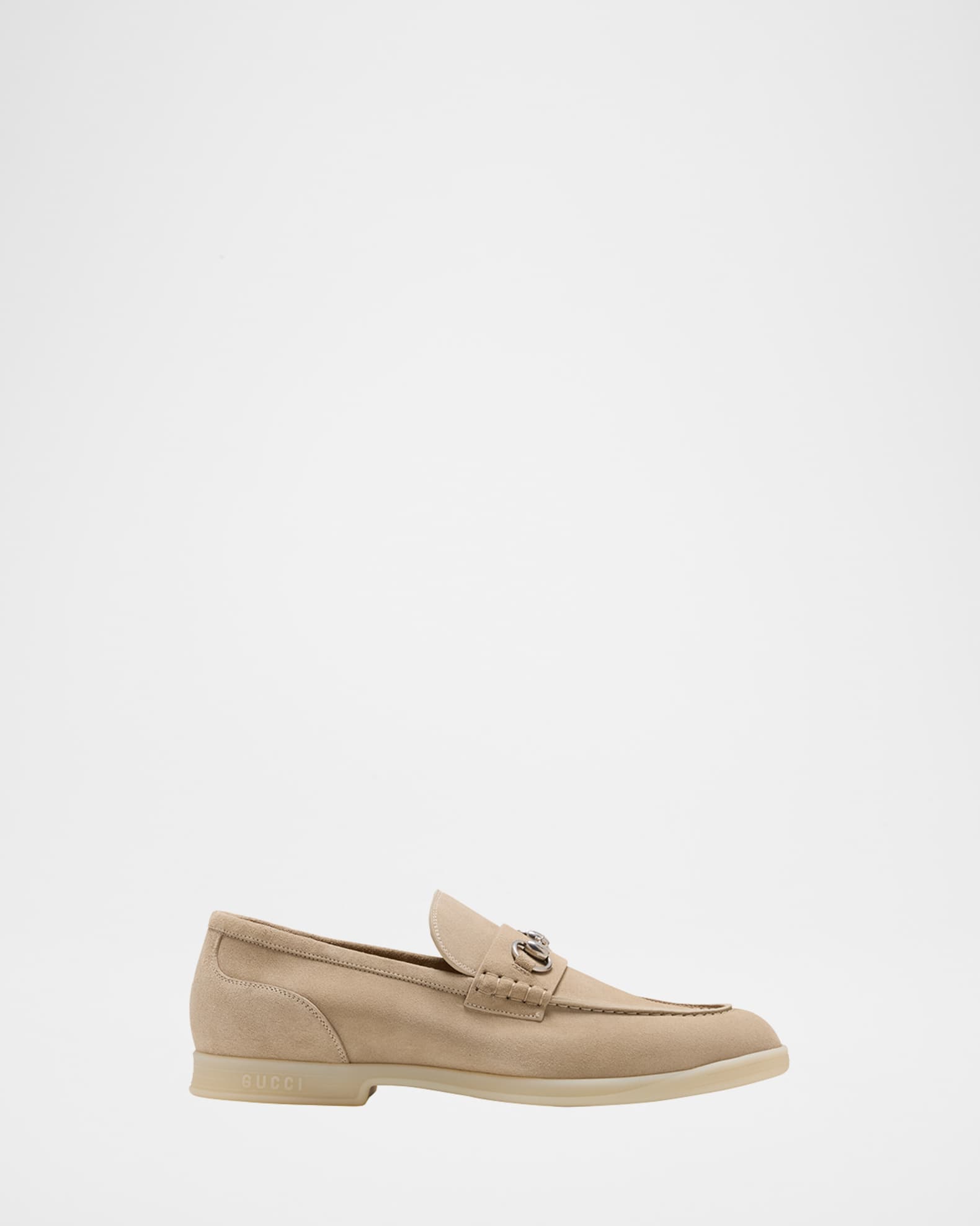 Gucci Men's Konrad Suede Bit Loafers Neiman Marcus