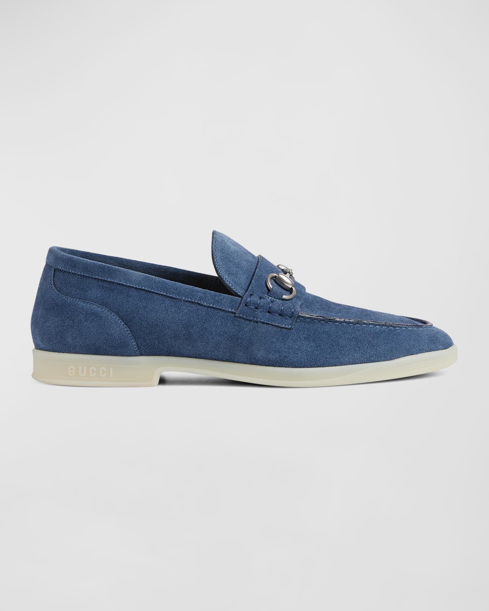 Gucci Men's Konrad Suede Bit Loafers
