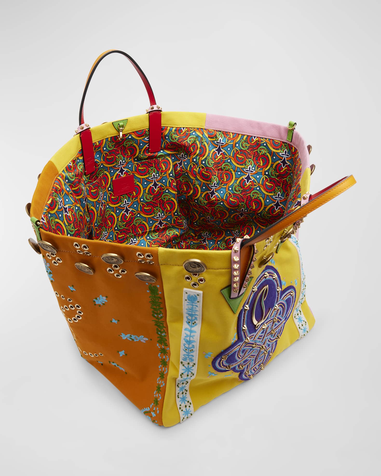 Christian Louboutin Breizcaba Large Tote in Canvas | Neiman