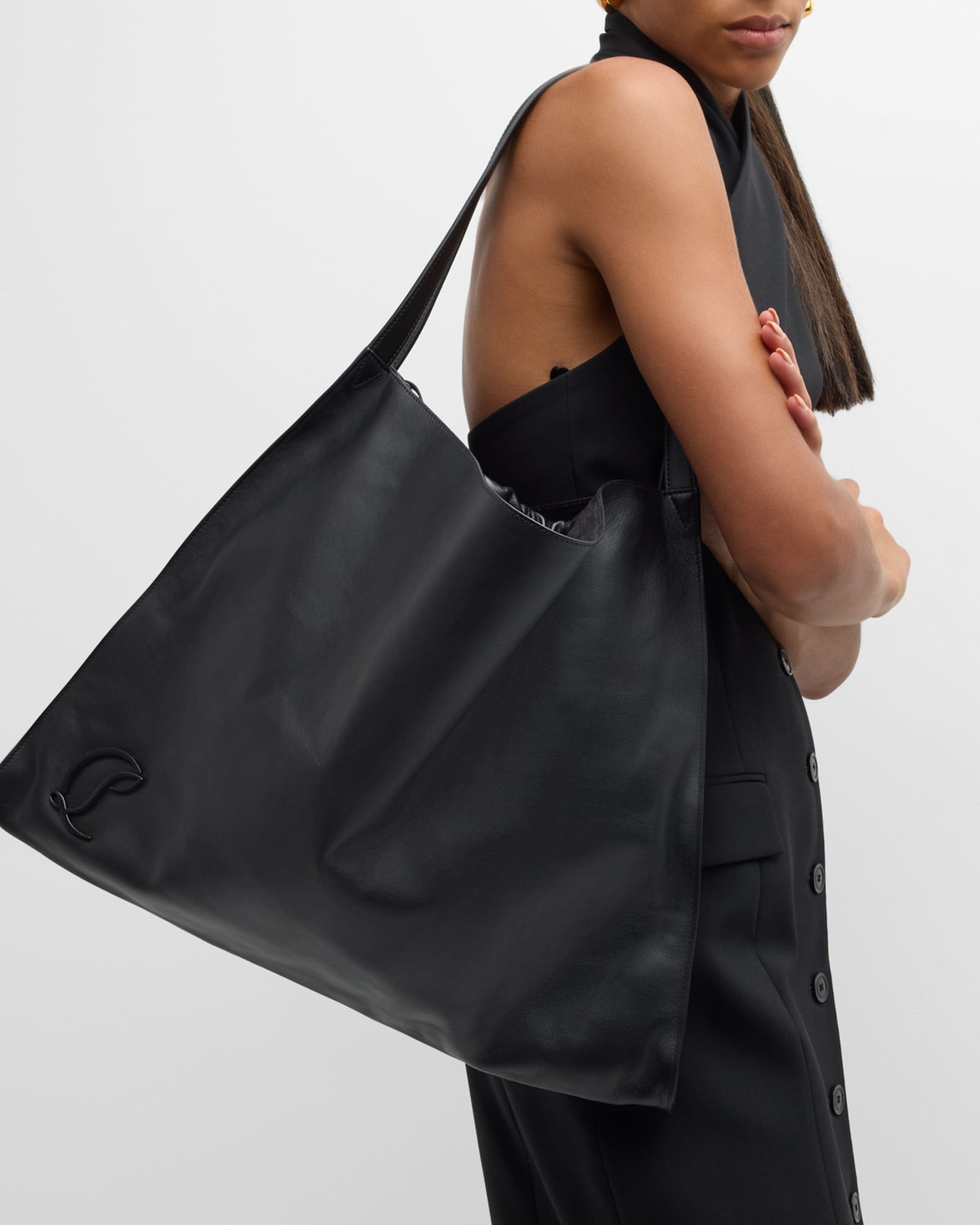 【CHRISTIAN LOUBOUTINT】日本未入荷★LE 54 スエードトート Christian Louboutin Le 54 Tote in Suede | Neiman Marcus