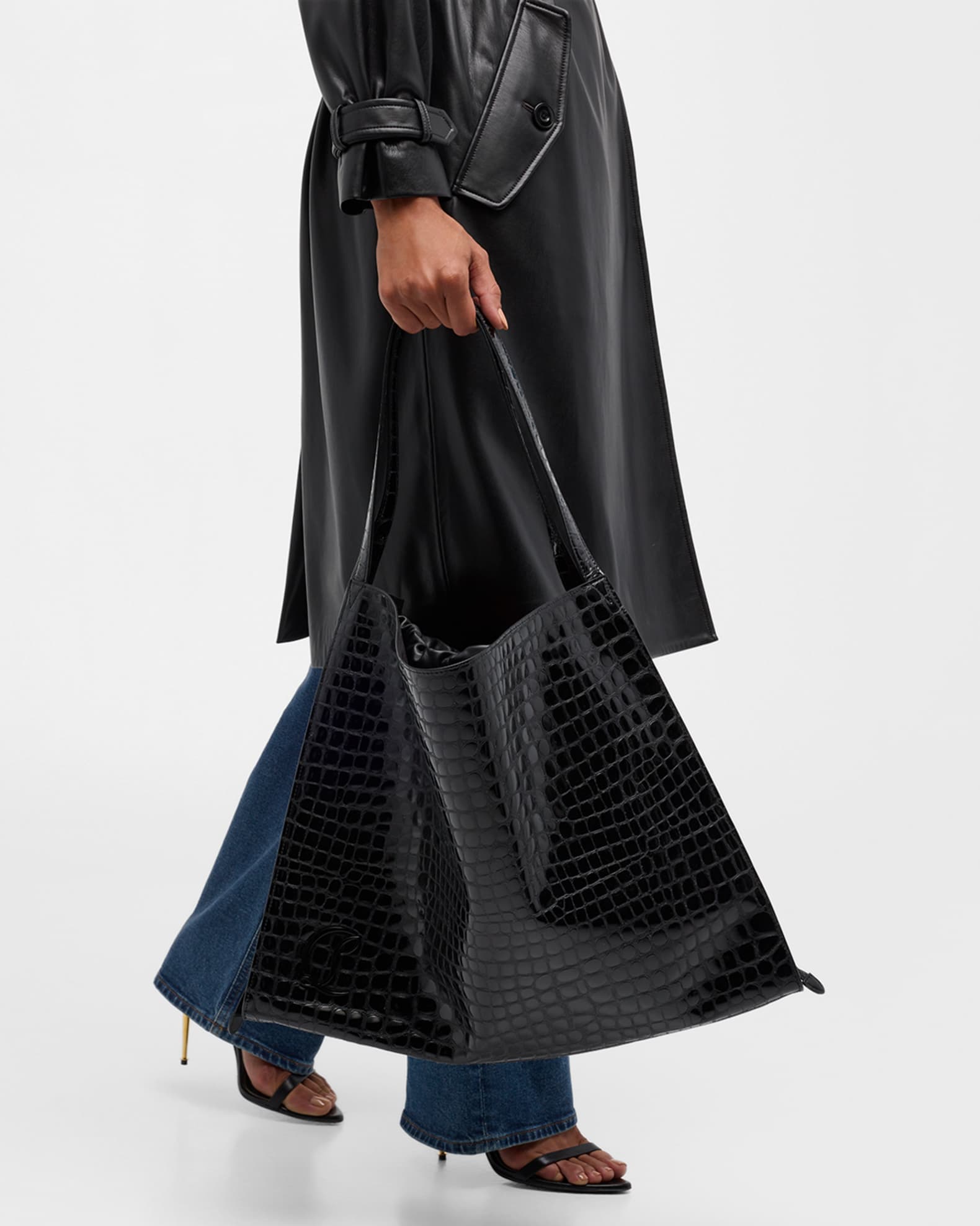Le 54 Tote in Alligator Embossed Leather | Neiman Marcus