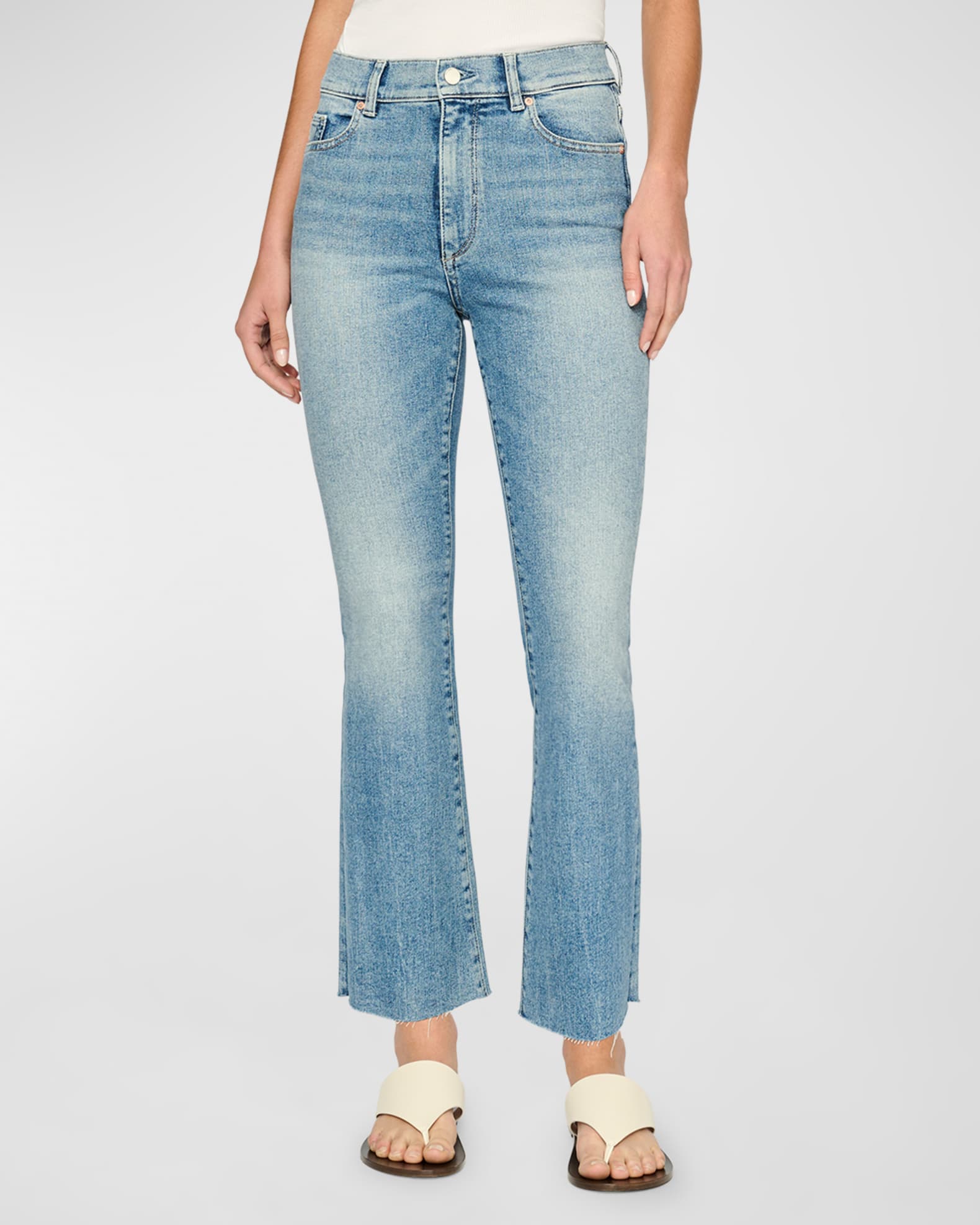 DL1961 Bridget Boot High Rise Instasculpt Crop Jeans | Neiman Marcus