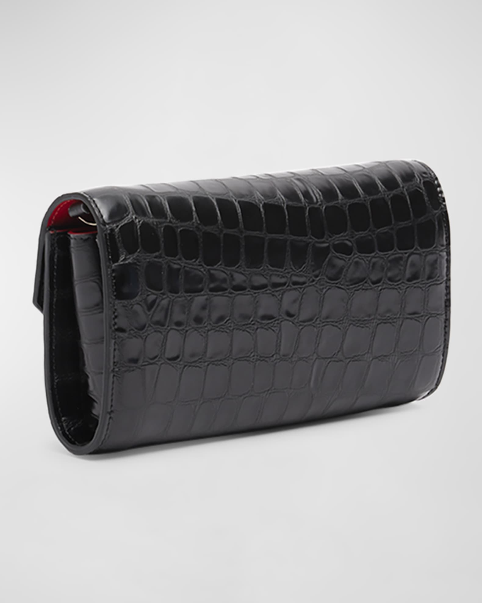 Christian Louboutin Loubi54 Wallet on Chain in Alligator Christian Louboutin Loubi54 Wallet on Chain in Alligator