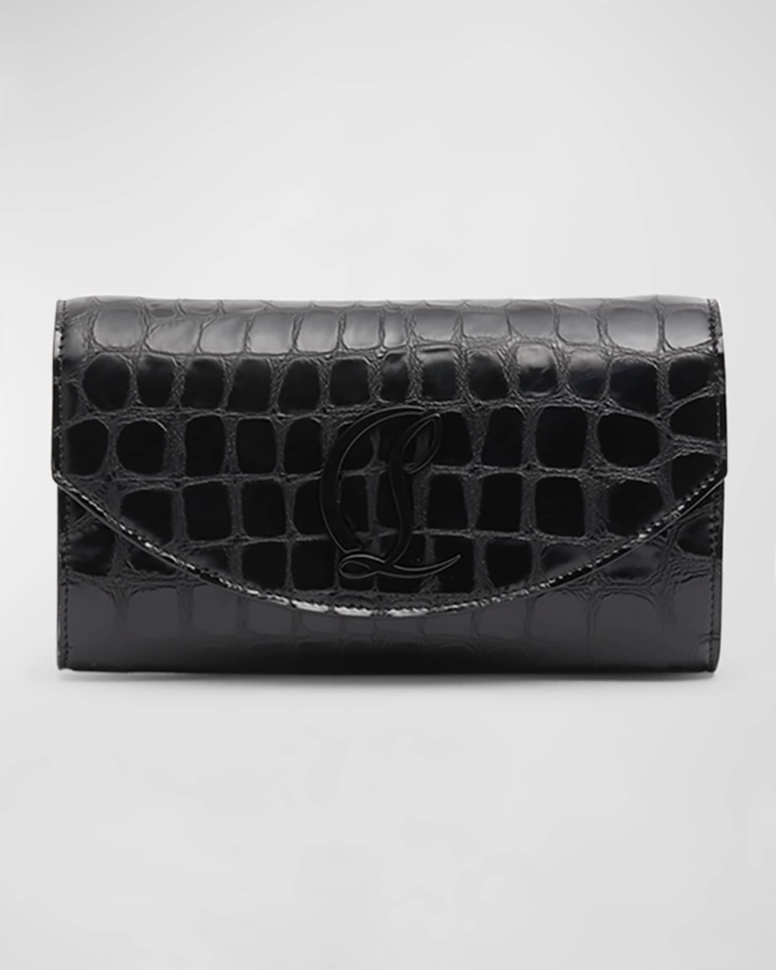 Loubi54 Wallet on Chain in Alligator Embossed Leather 0