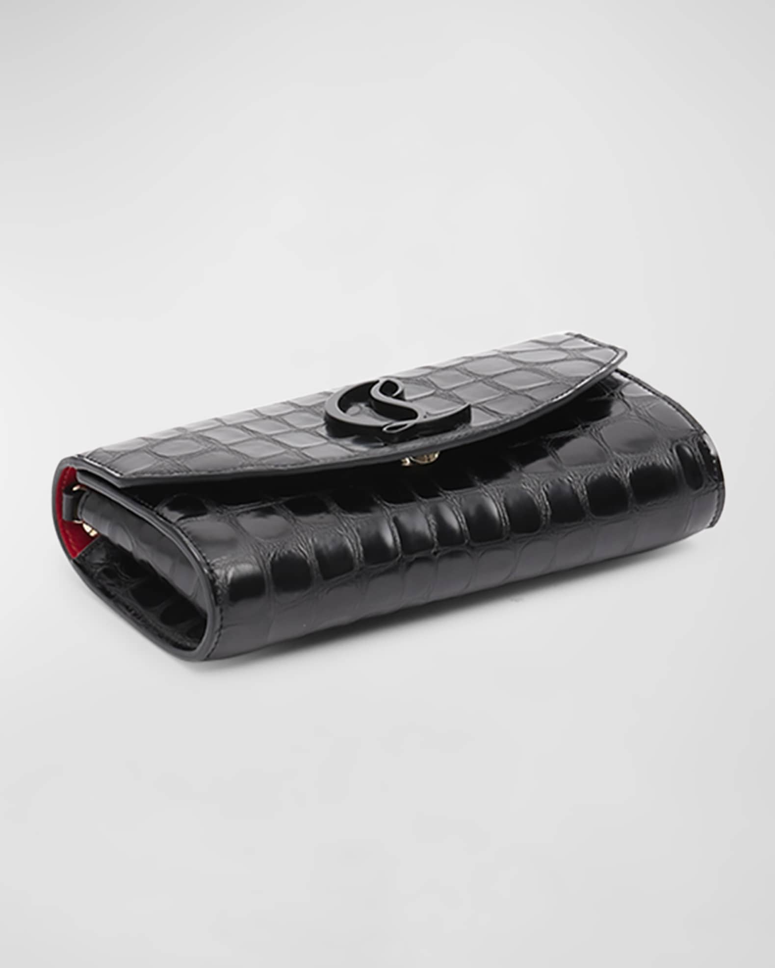 Loubi54 Wallet on Chain in Alligator Embossed Leather 1