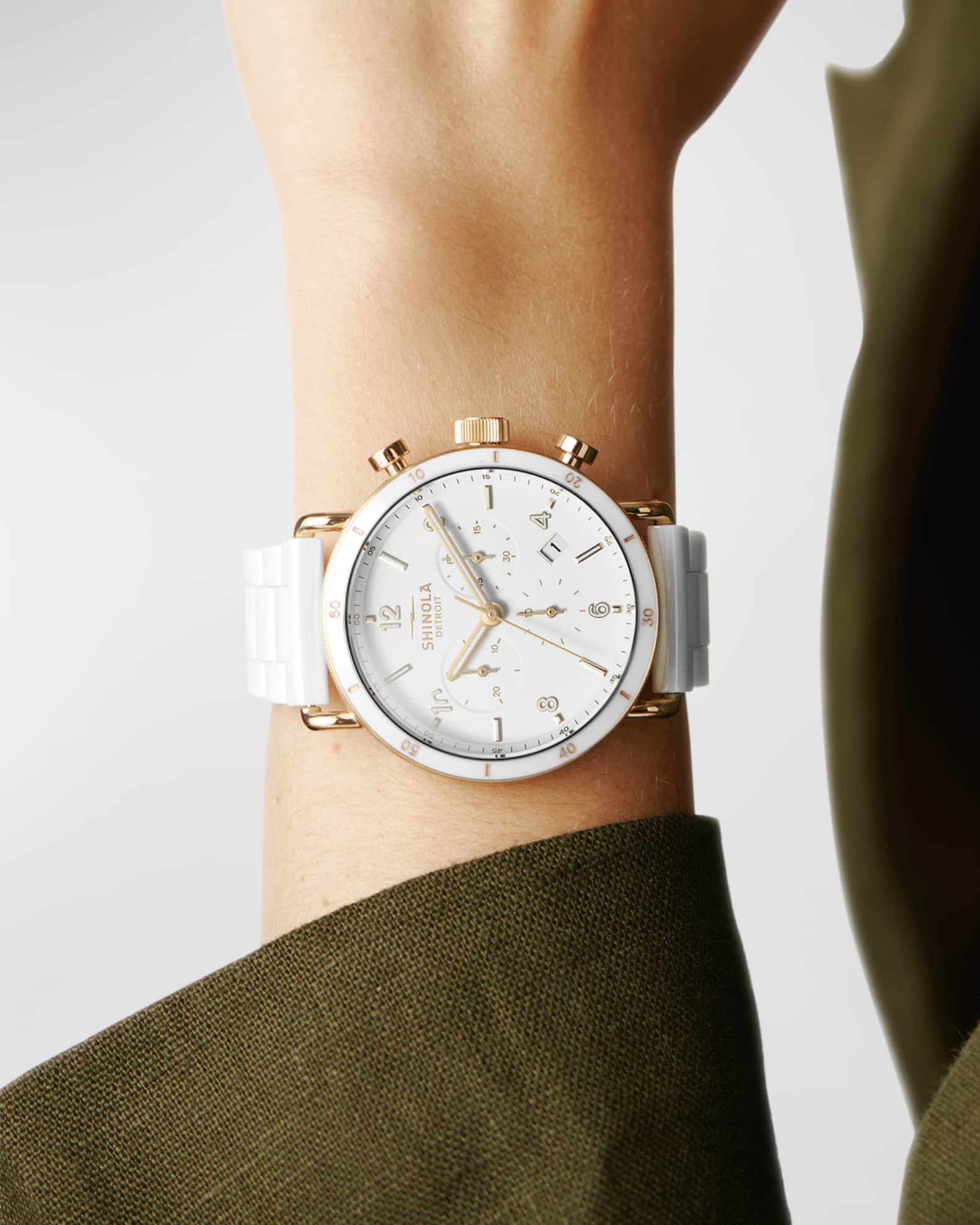 Canfield Sport Ceramic Bracelet Watch, 40mm 1