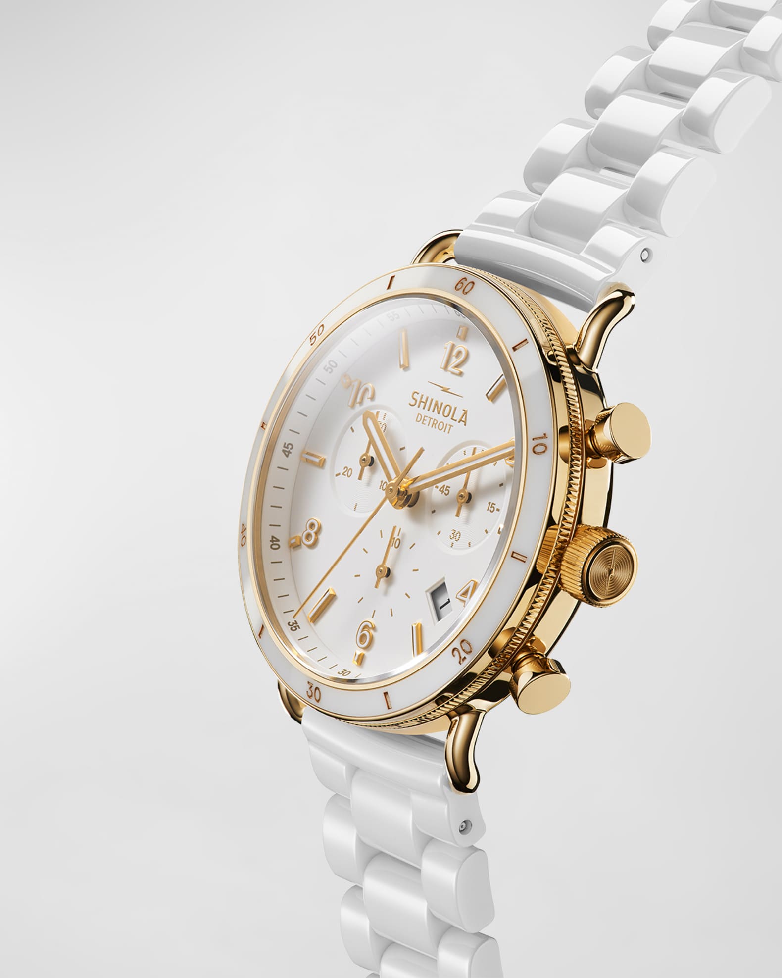 Shinola Canfield Sport Ceramic Bracelet Watch 40mm Neiman Marcus