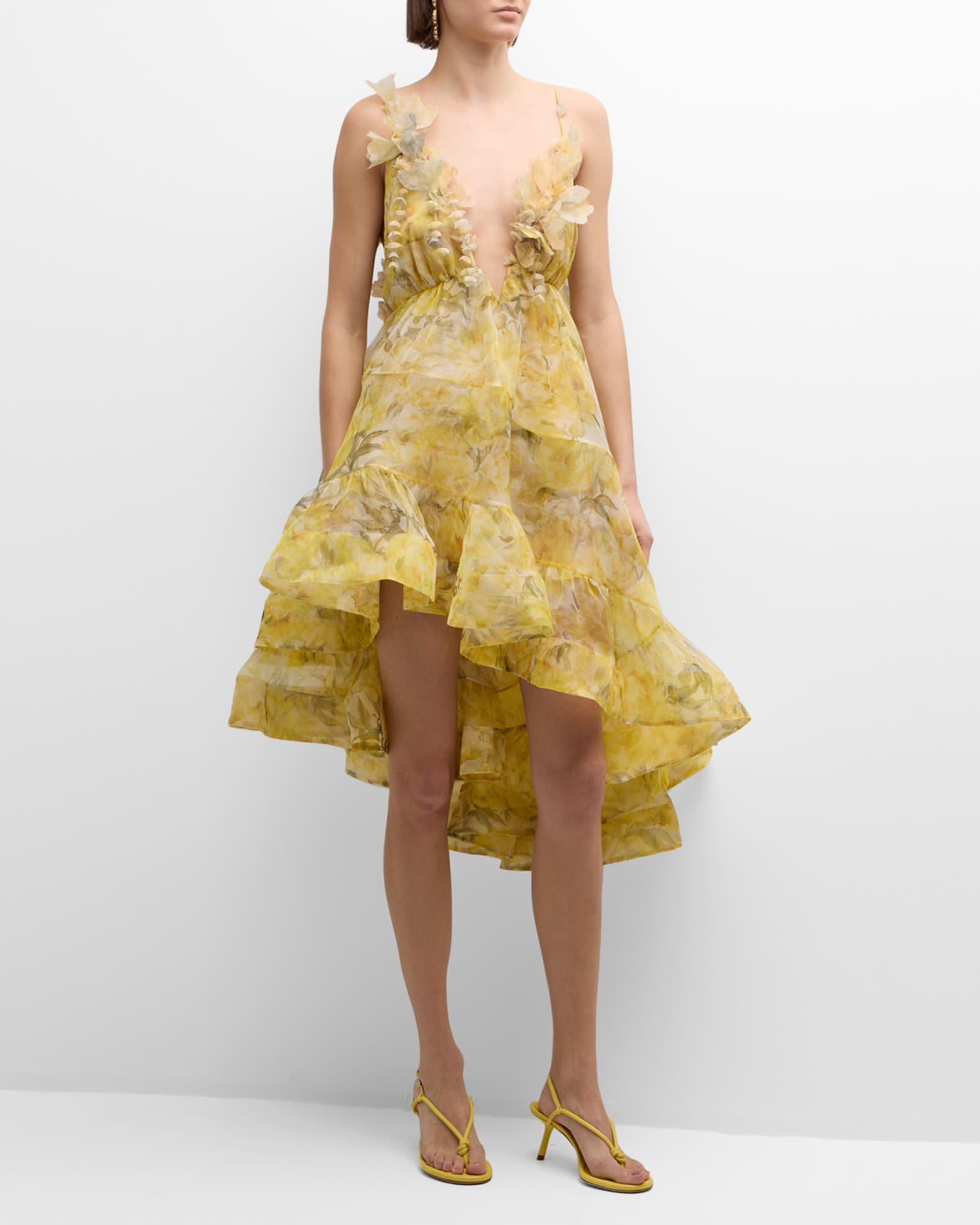 Zimmermann Harmony Asymmetrical Dress Neiman Marcus
