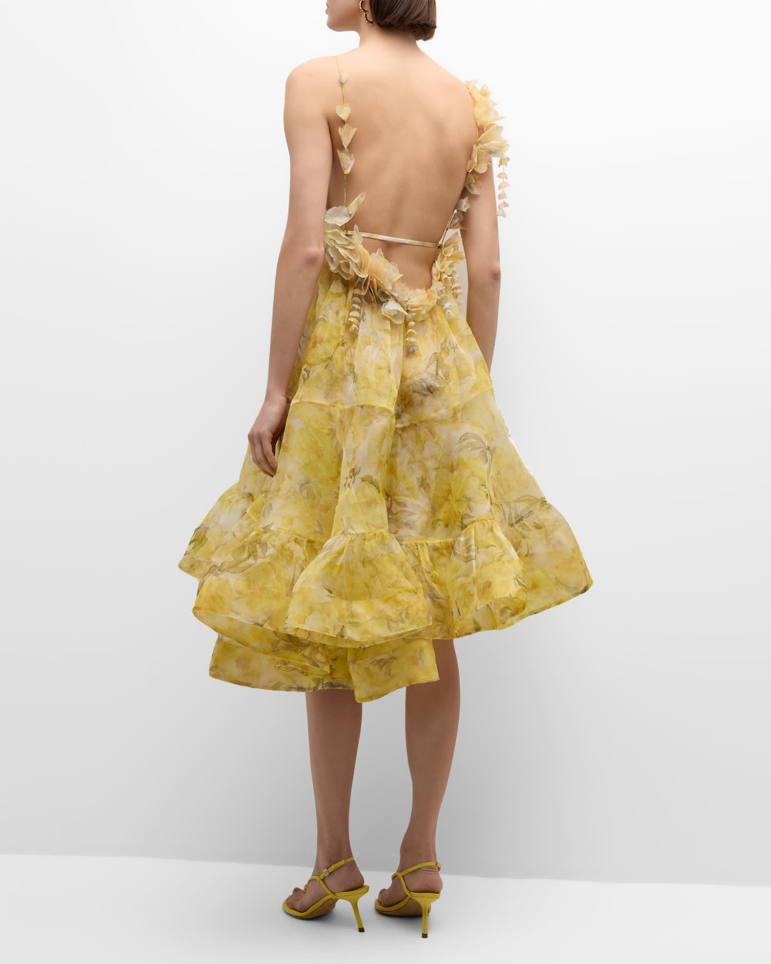 Zimmermann Harmony Asymmetrical Dress Neiman Marcus